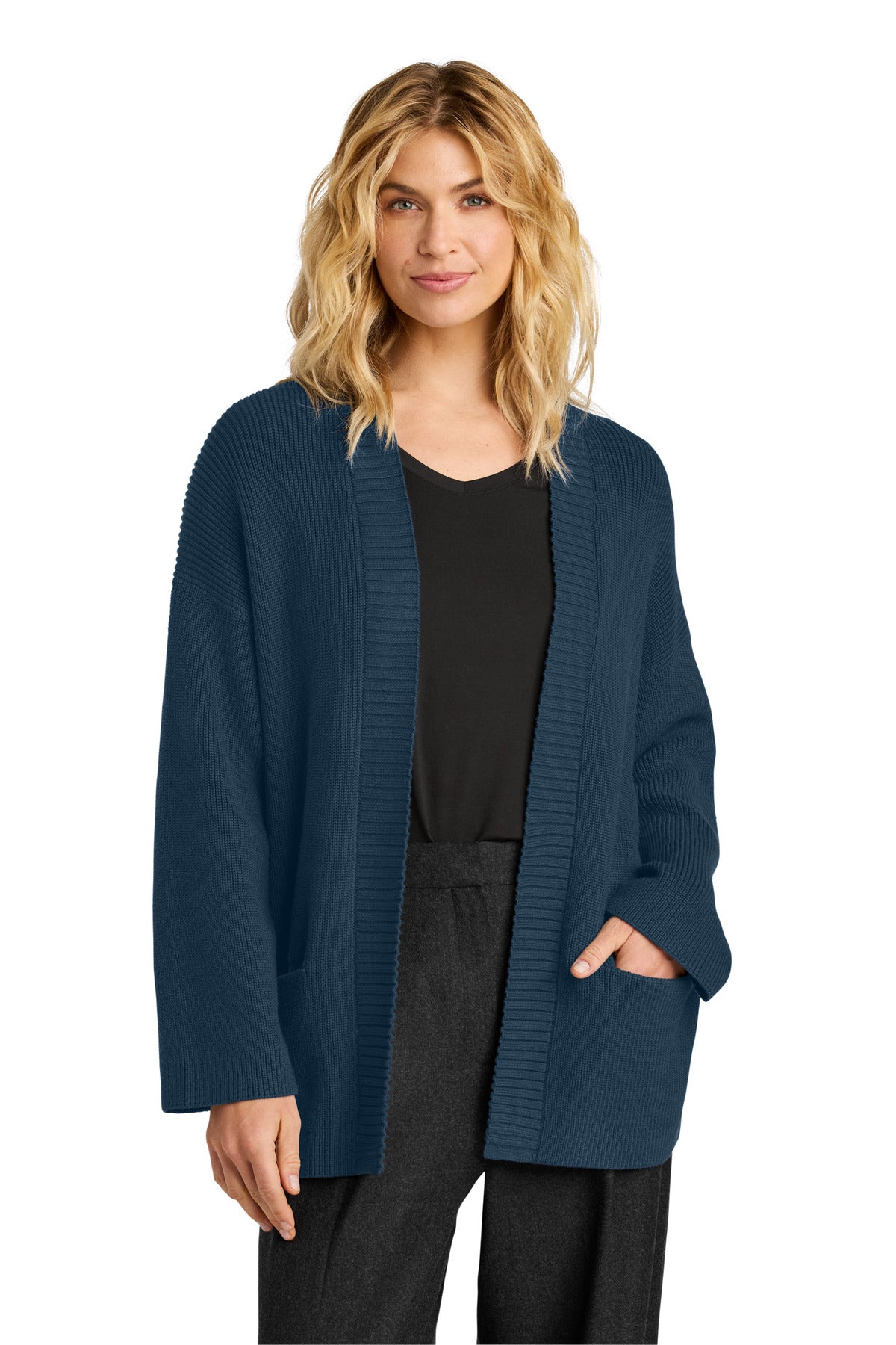 Mercer+Mettle® Women's Open Cardi - Insignia Blue - XS