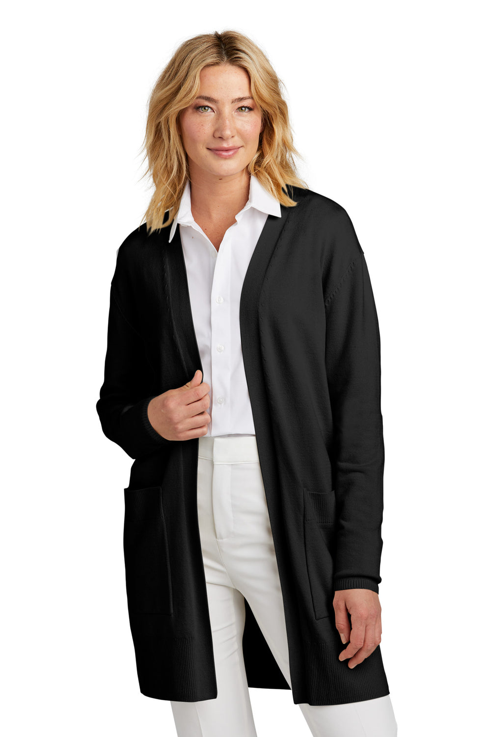 Mercer+Mettle® Women's Open-Front Cardigan Sweater - Deep Black - XS