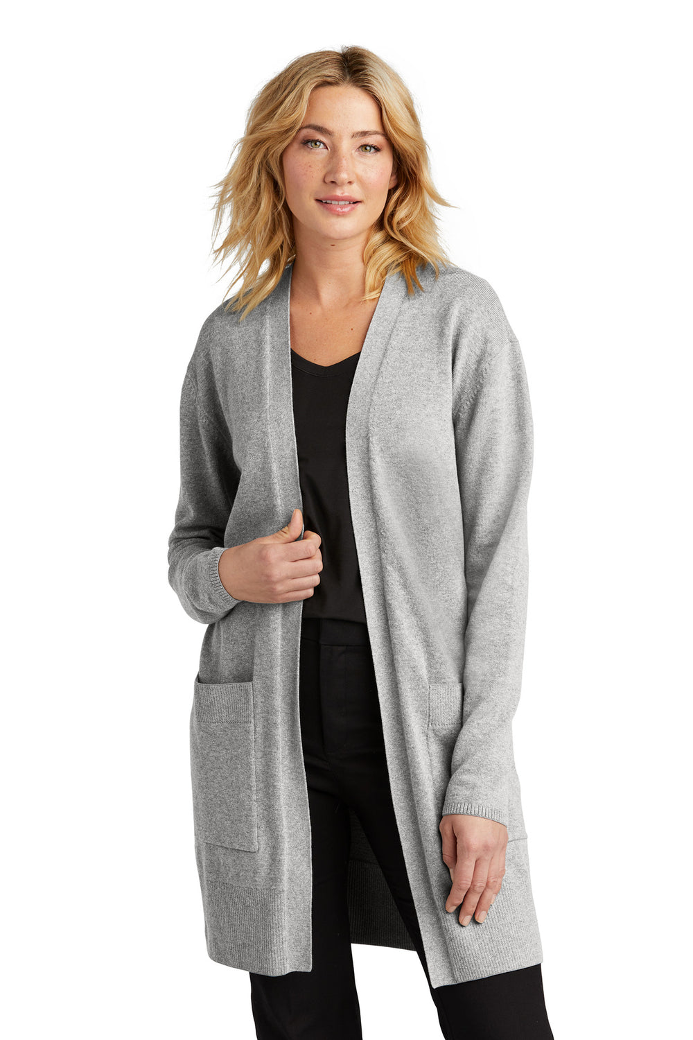 Mercer+Mettle® Women's Open-Front Cardigan Sweater - Gusty Grey Heather - XS