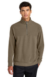 Mercer+Mettle® Linear Texture 1/4-Zip - Warm Taupe - XS