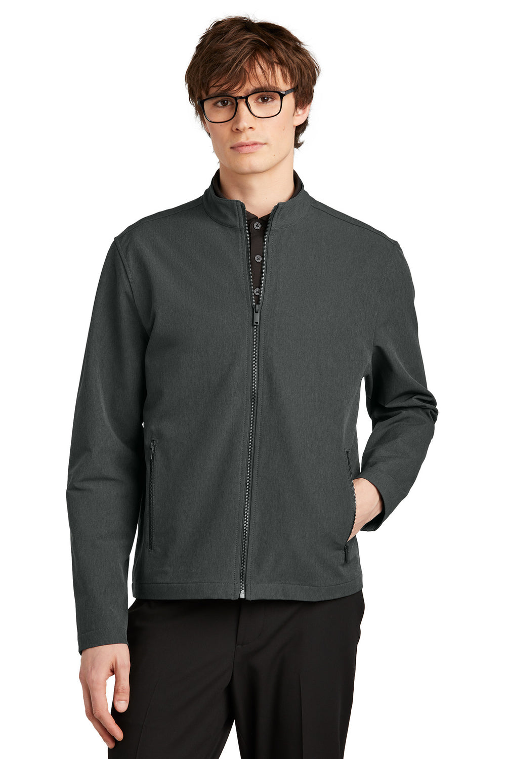 Mercer+Mettle® Stretch Soft Shell Jacket - Anchor Grey Heather - XS