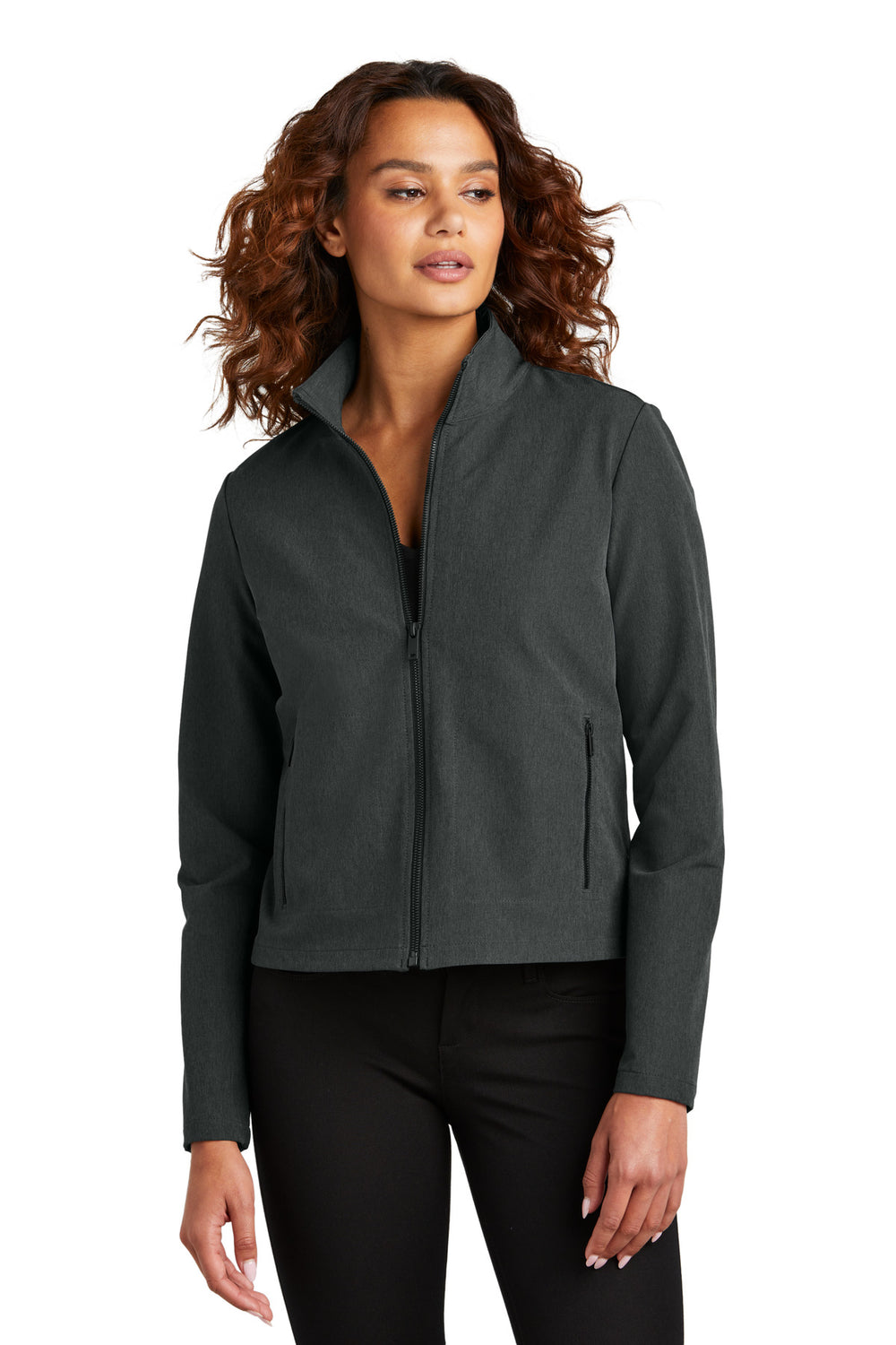 Mercer+Mettle® Women's Stretch Soft Shell Jacket - Anchor Grey Heather - XS