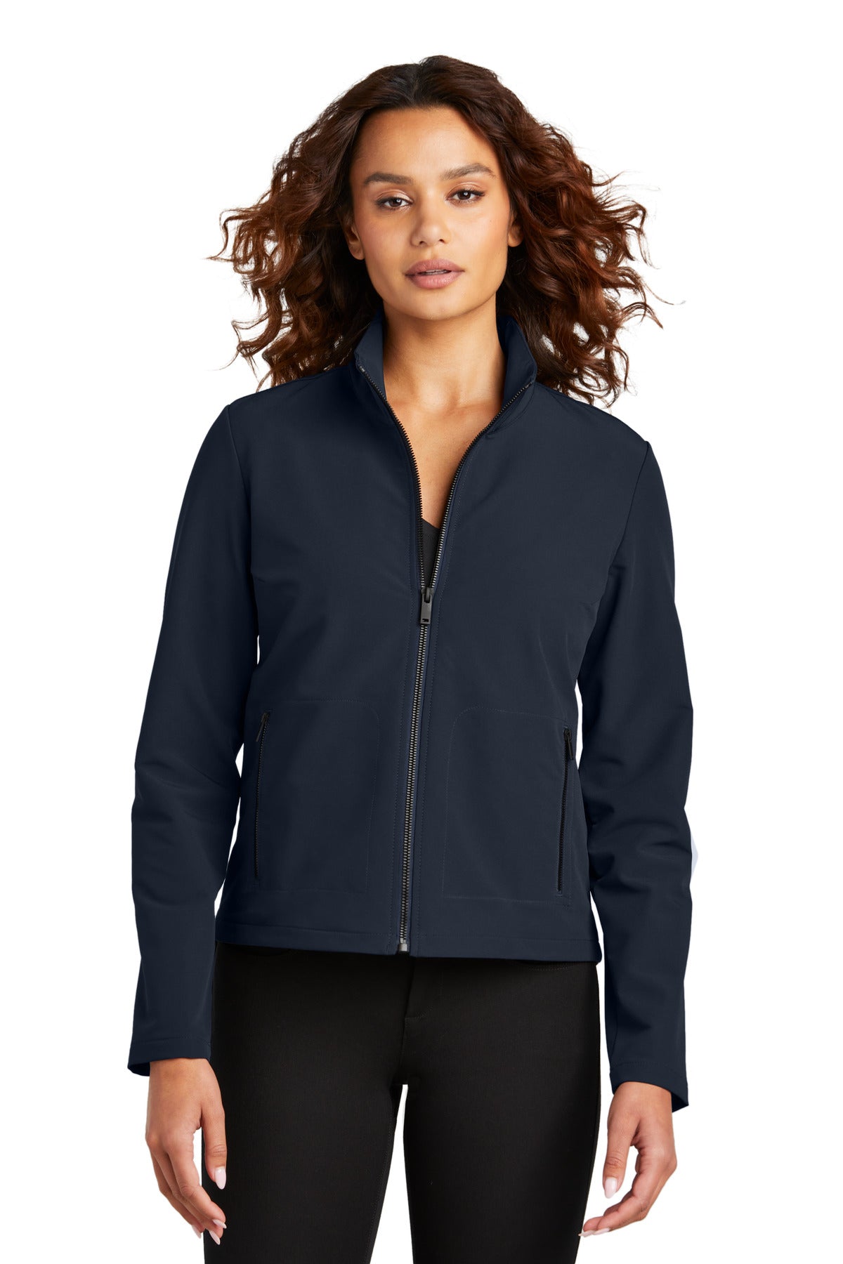 Mercer+Mettle® Women's Stretch Soft Shell Jacket - Night Navy - XS