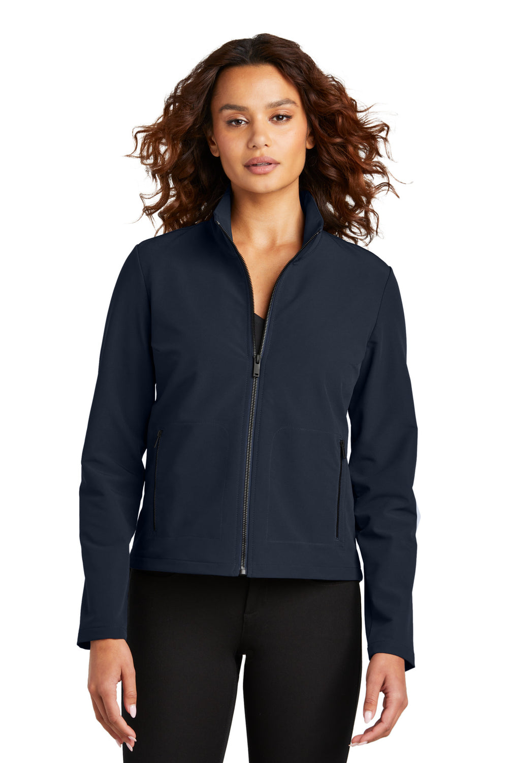 Mercer+Mettle® Women's Stretch Soft Shell Jacket - Night Navy - XS