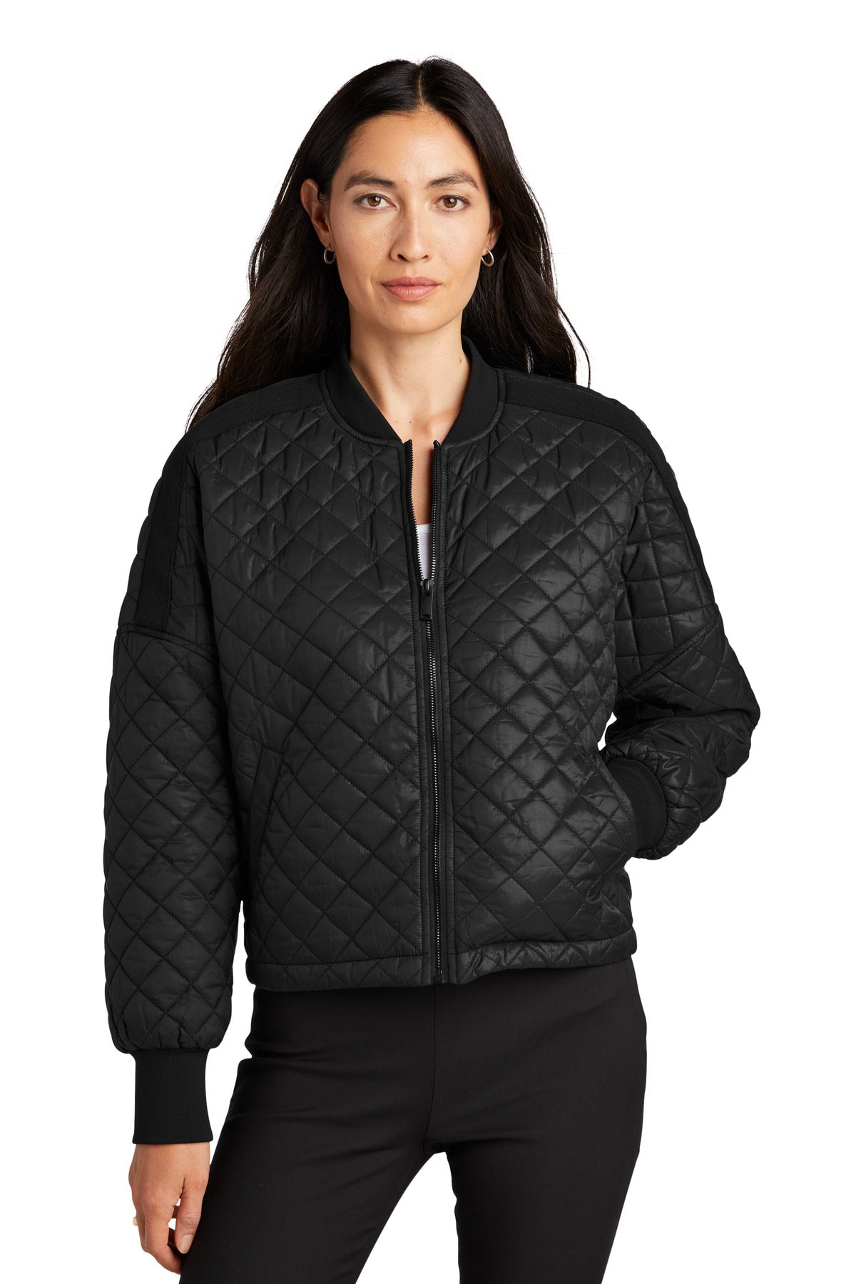 Mercer+Mettle® Women's Boxy Quilted Jacket - Deep Black - XS