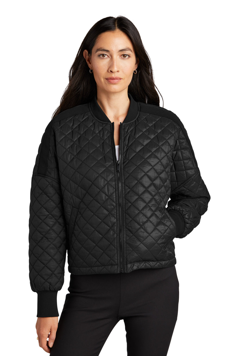 Mercer+Mettle® Women's Boxy Quilted Jacket - Deep Black - XS