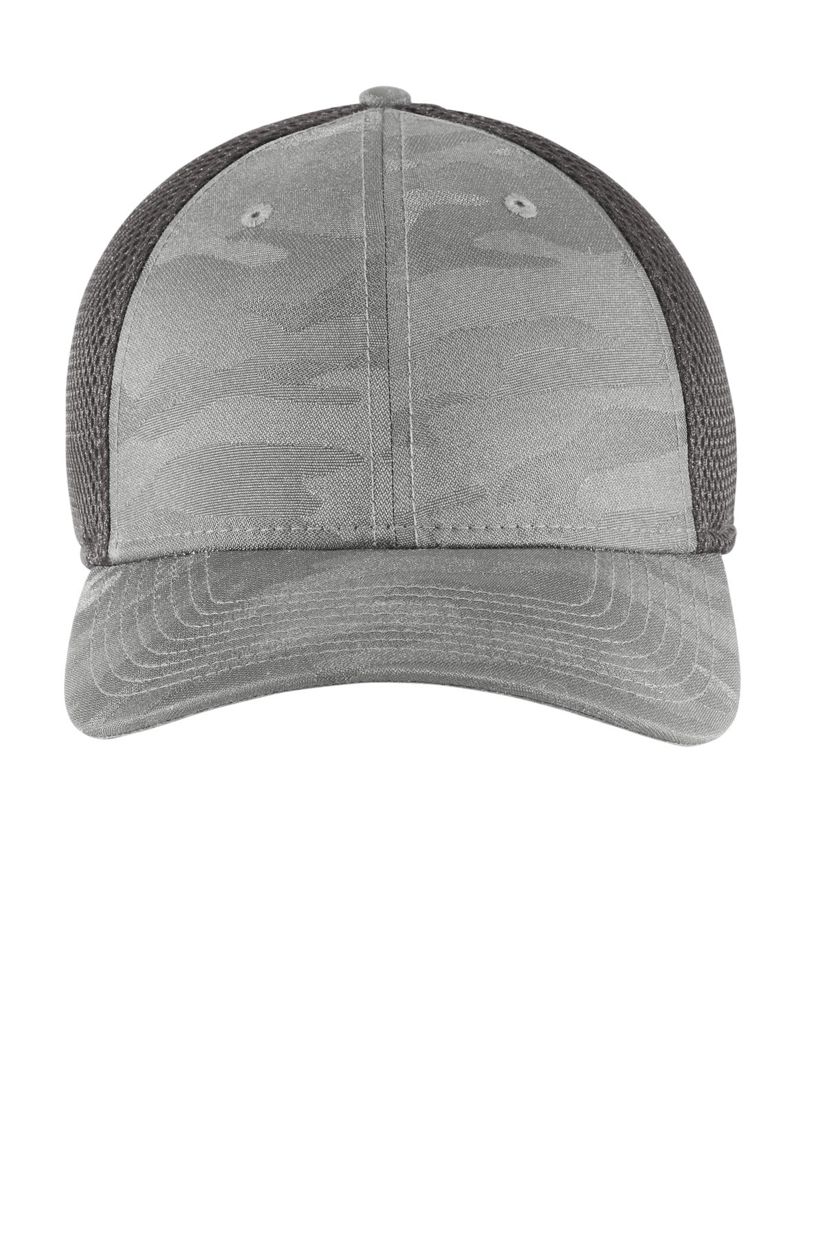New Era ® Tonal Camo Stretch Tech Mesh Cap - Rainstorm Grey Camo/ Graphite - S/M