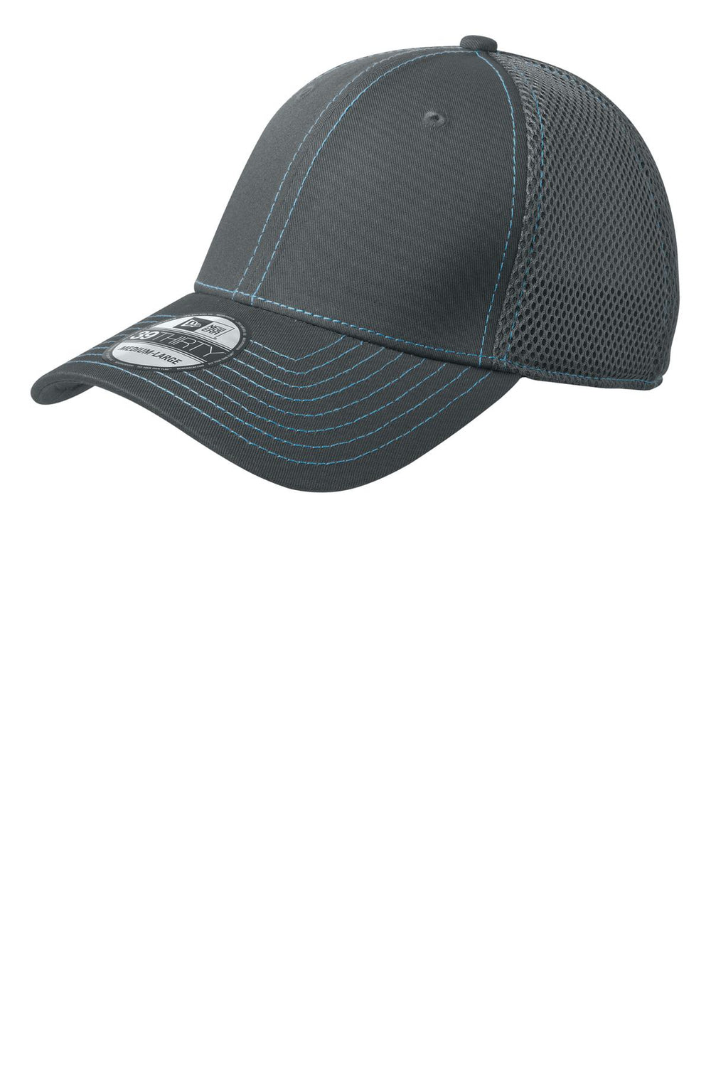 New Era® - Stretch Mesh Contrast Stitch Cap - Graphite/ Vice Blue - S/M