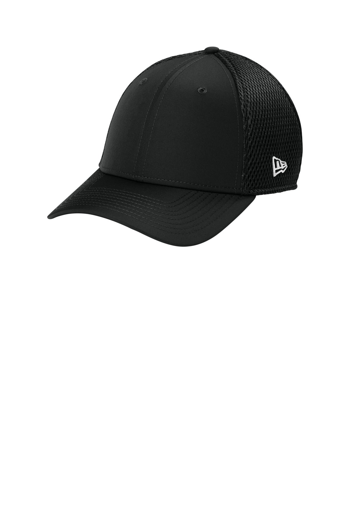New Era® 39THIRTY® Performance Stretch Mesh Cap - Black - S/M