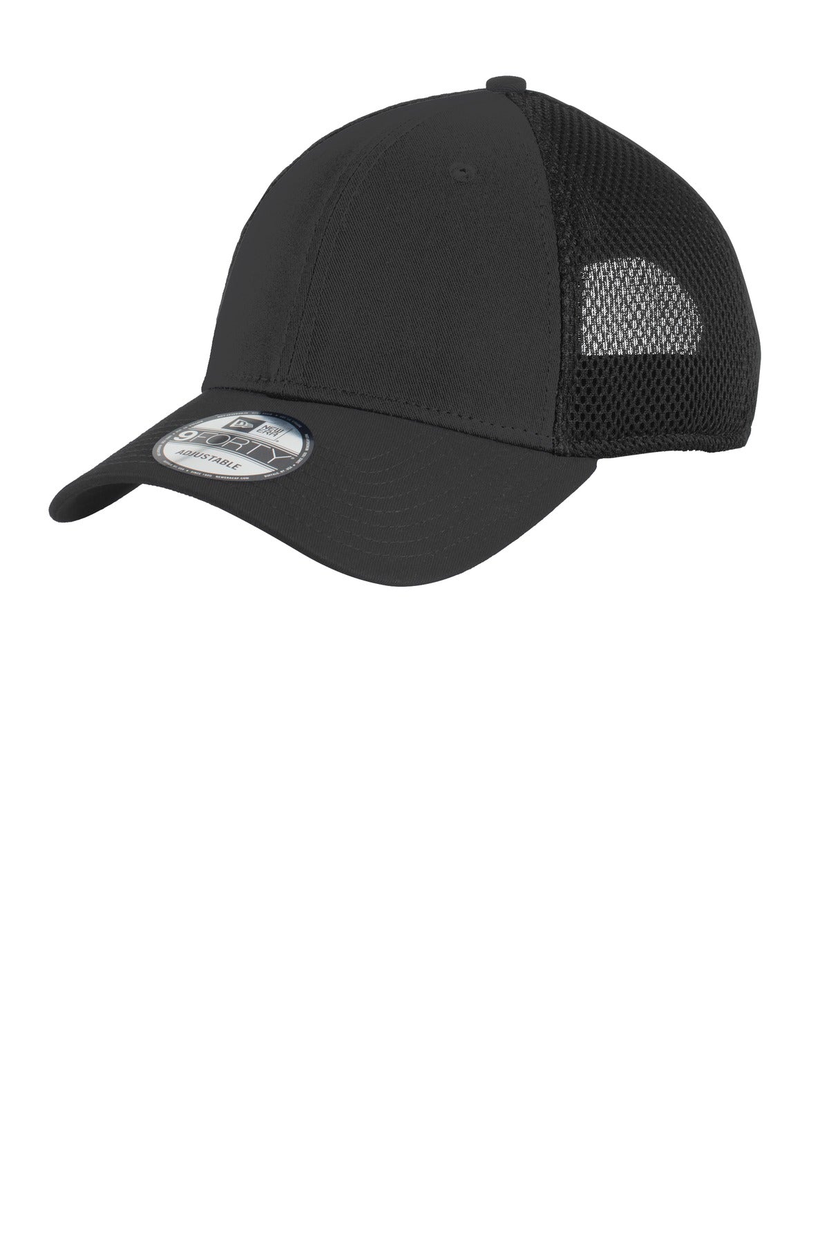 New Era® Snapback Contrast Front Mesh Cap - Black/ Black - OSFA