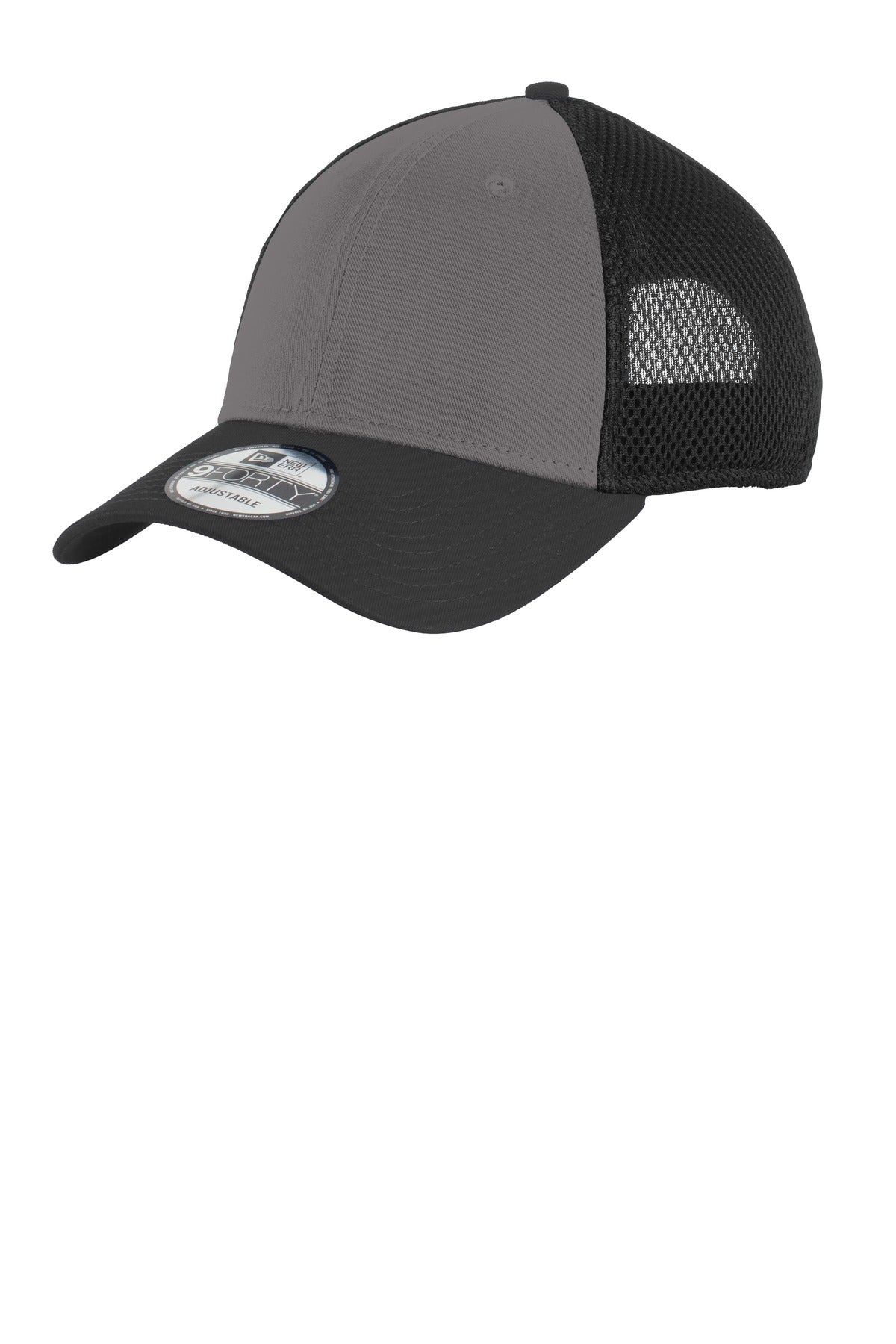 New Era® Snapback Contrast Front Mesh Cap - Charcoal/ Black - OSFA