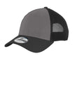 New Era® Snapback Contrast Front Mesh Cap - Charcoal/ Black - OSFA
