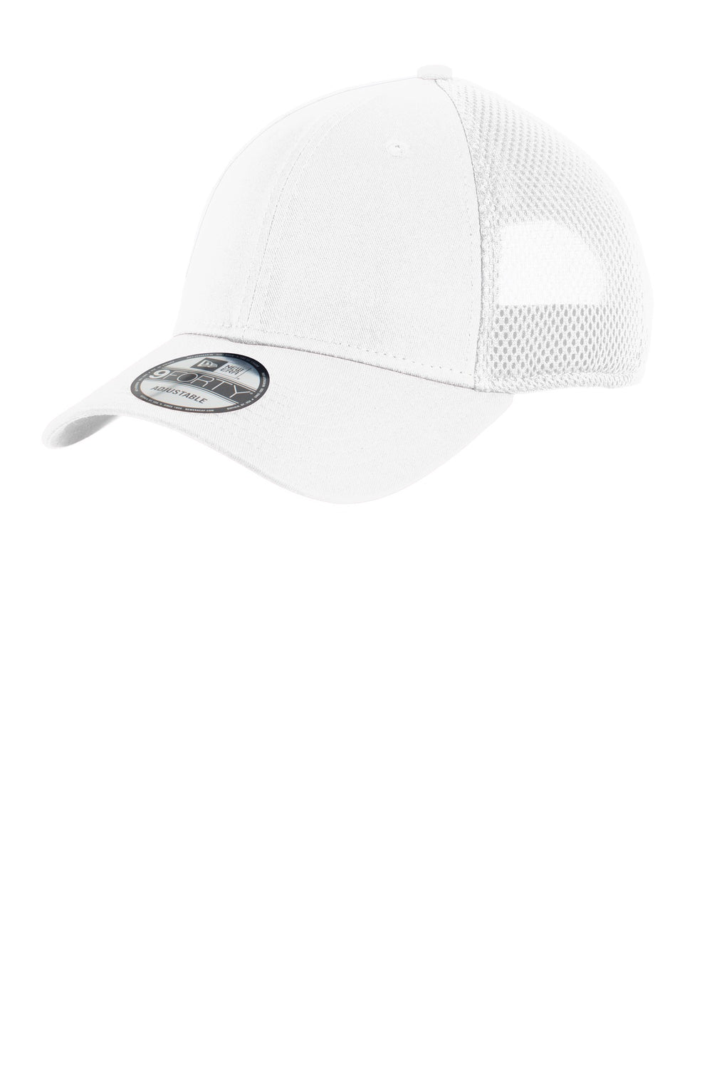 New Era® Snapback Contrast Front Mesh Cap - White/ White - OSFA