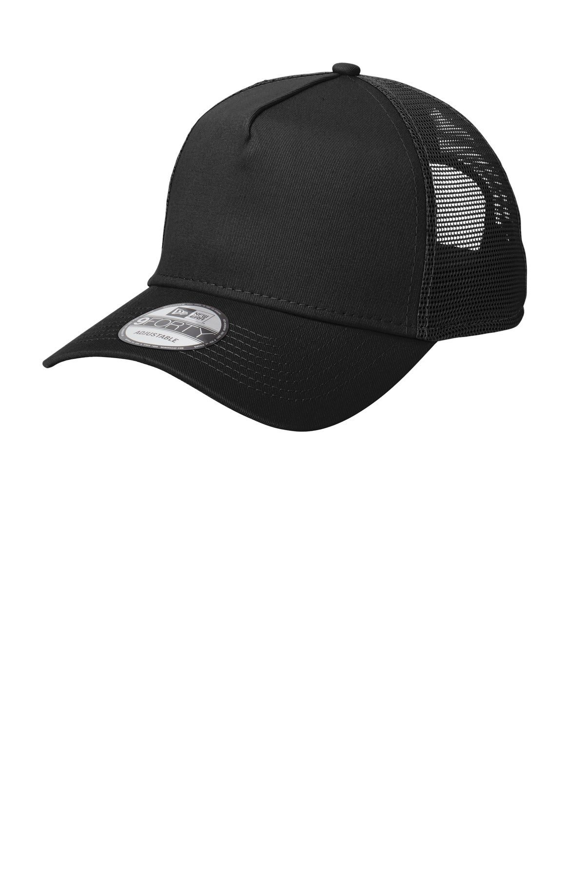 New Era® Snapback Trucker Cap - Black/ Black - OSFA