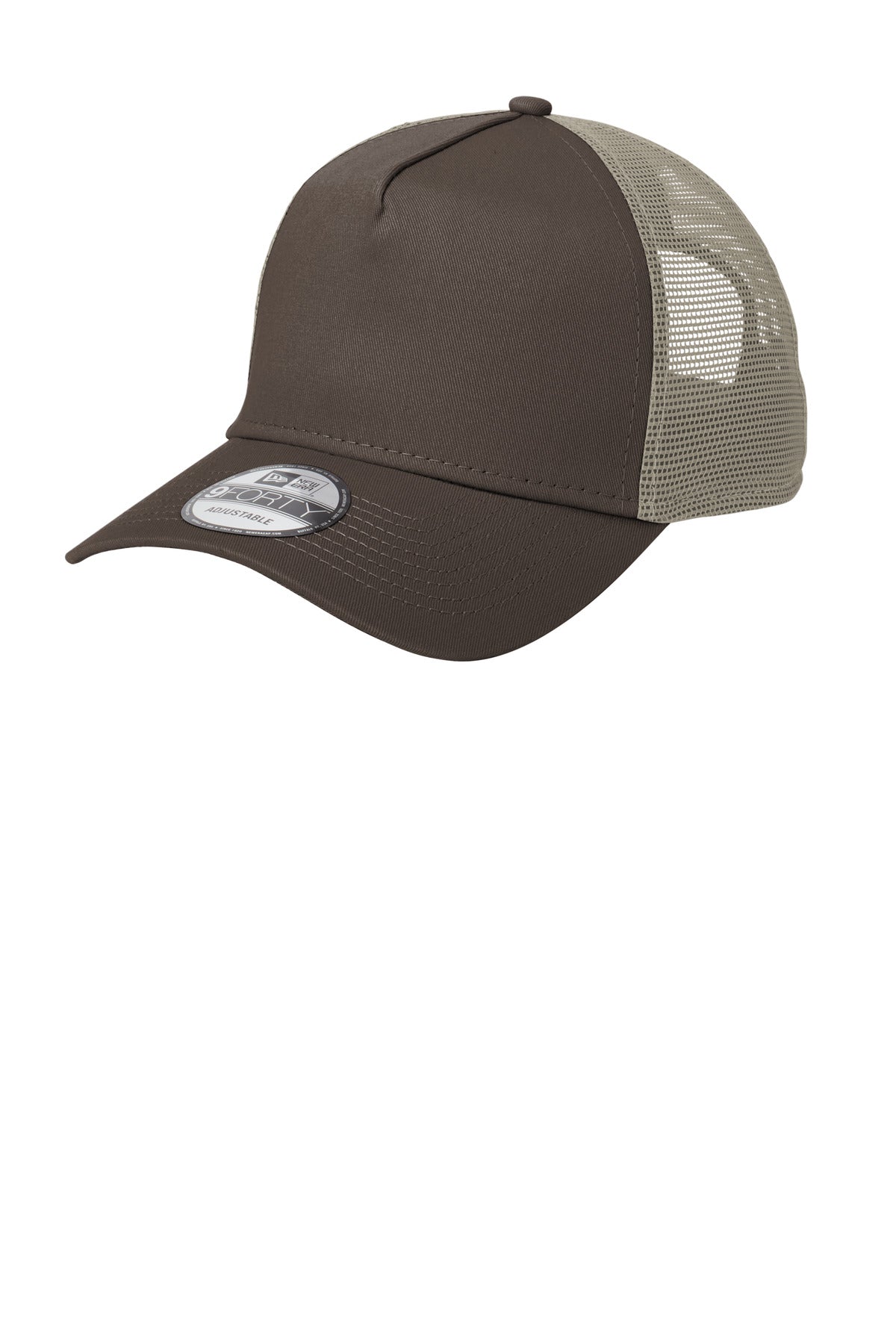 New Era® Snapback Trucker Cap - Chocolate/ Khaki - OSFA