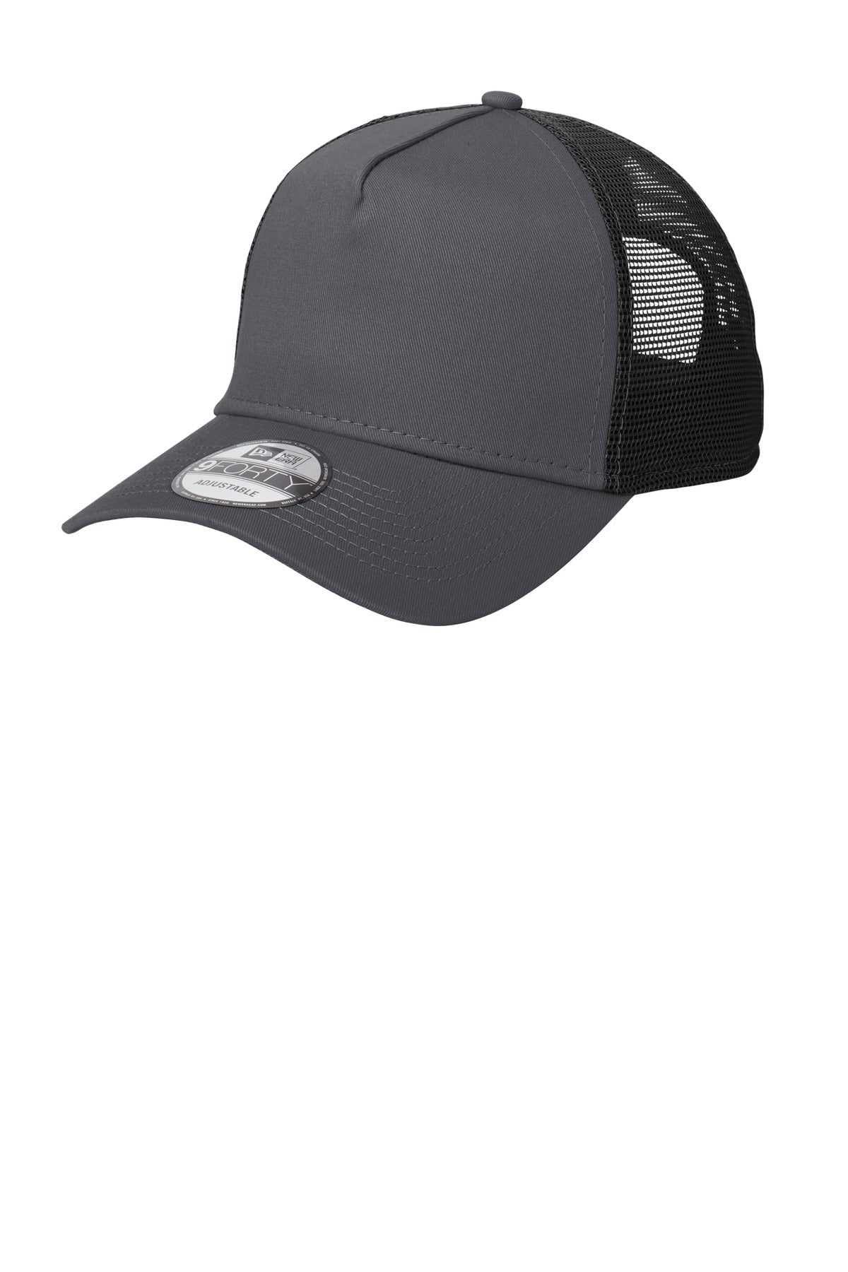 New Era® Snapback Trucker Cap - Graphite/ Black - OSFA