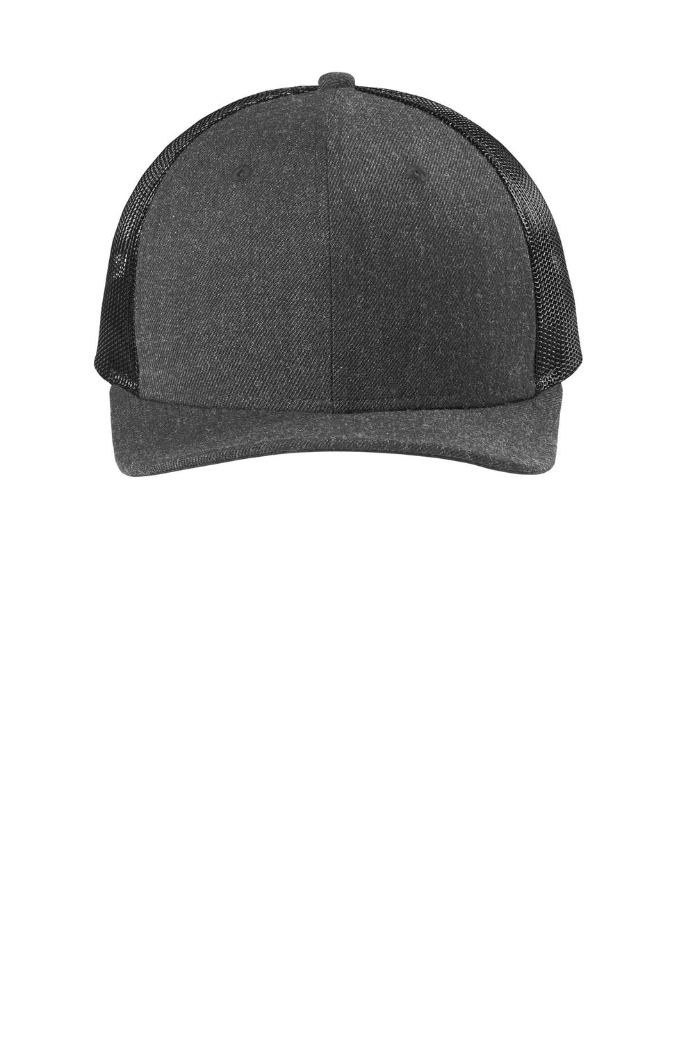New Era ® Snapback Low Profile Trucker Cap - Heather Graphite/ Black - OSFA