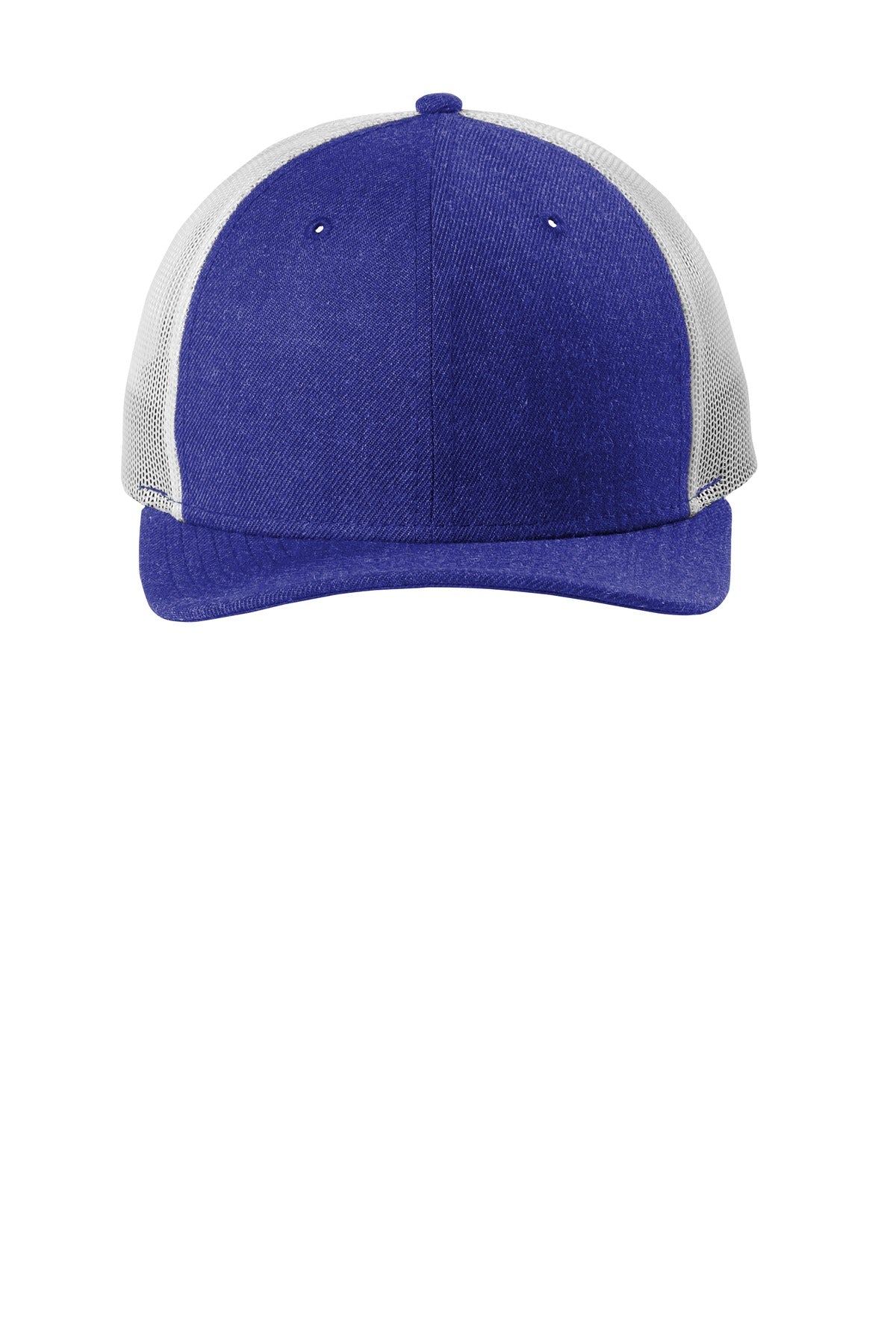 New Era ® Snapback Low Profile Trucker Cap - Heather Royal/ White - OSFA