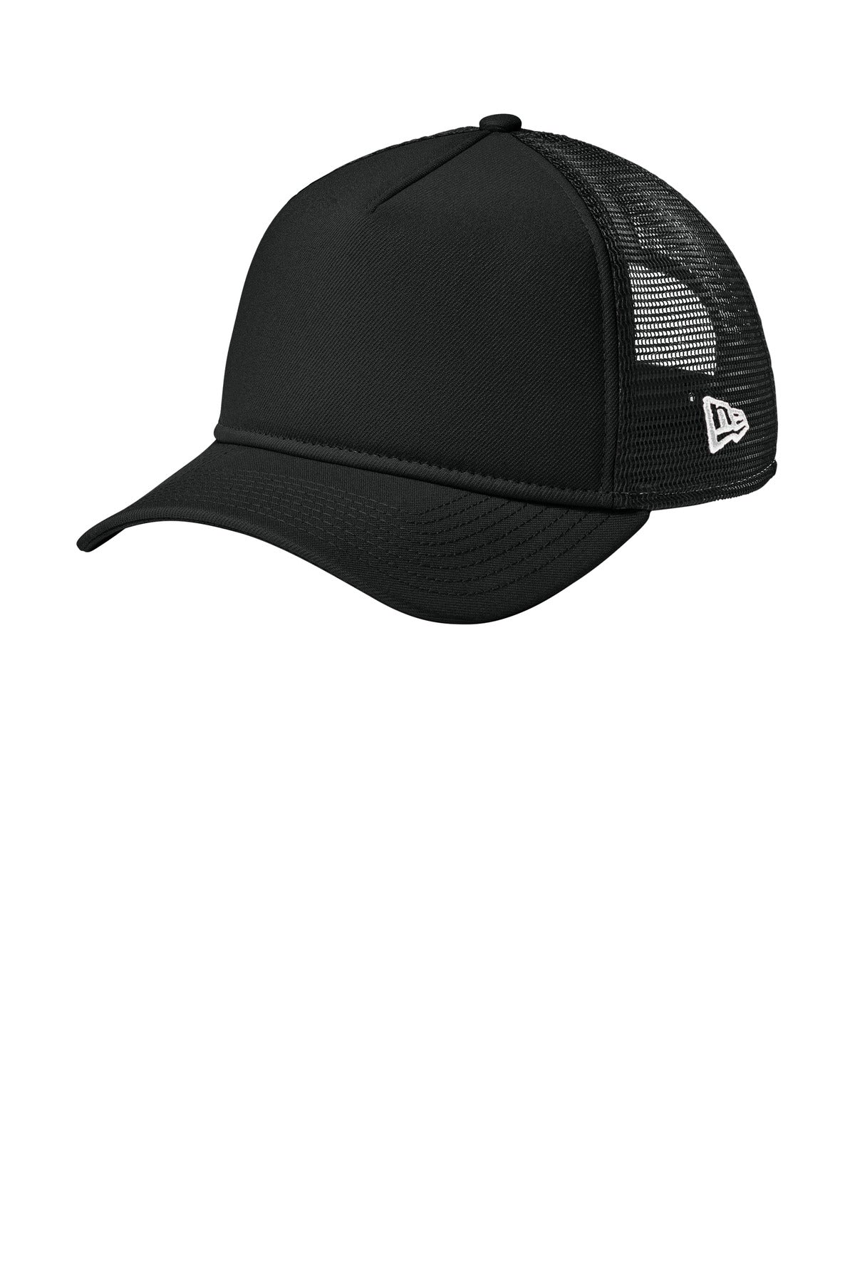 New Era® A-Frame Snapback Mesh Back Cap - Flag Black/ Black - OSFA