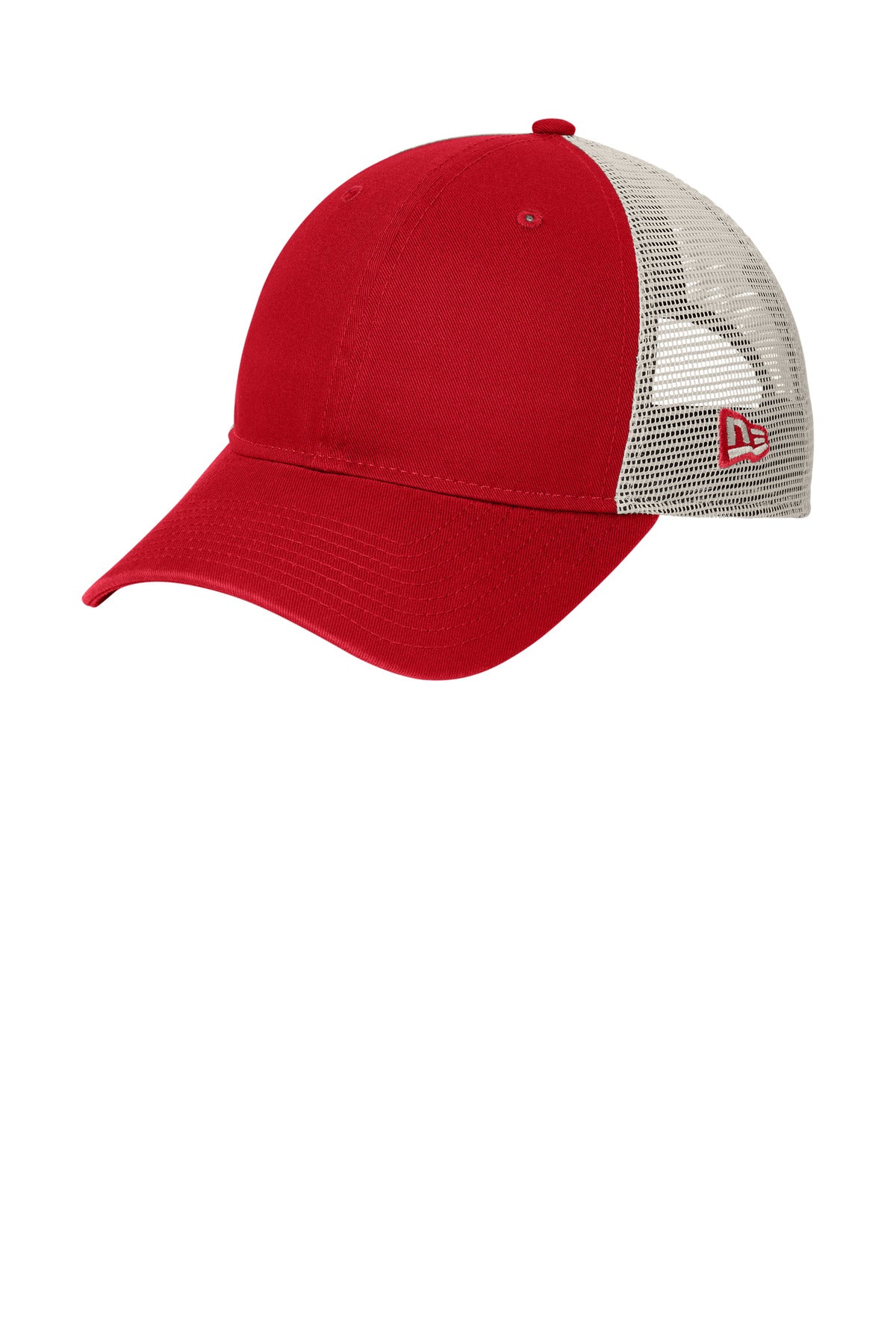 New Era® 9TWENTY® Unstructured Mesh Snapback Cap - Scarlet/ Stone - OSFA