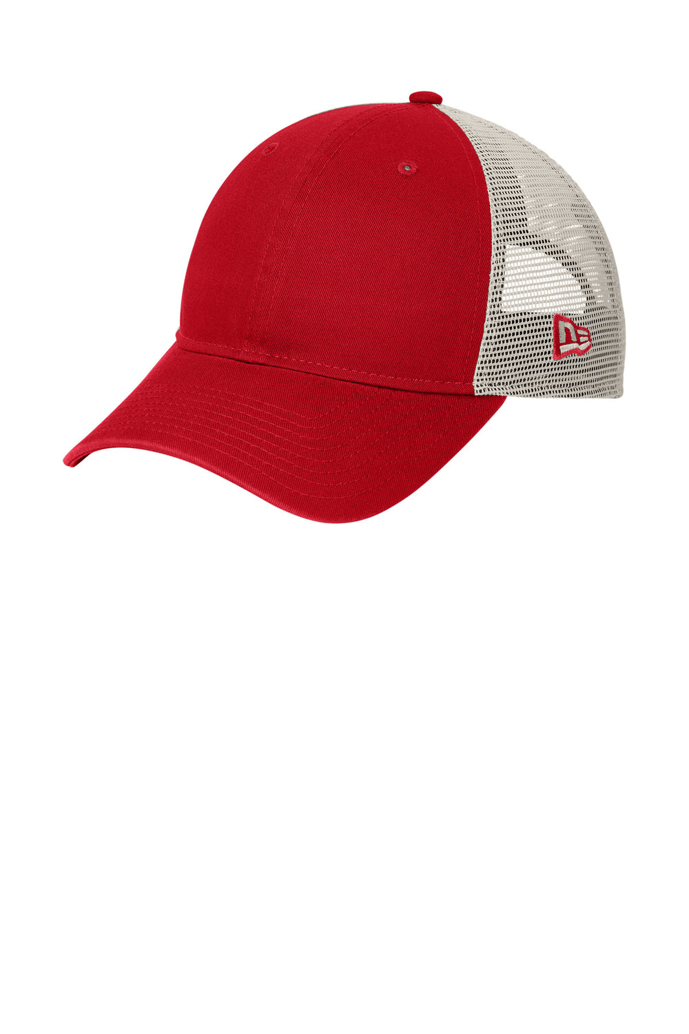 New Era® 9TWENTY® Unstructured Mesh Snapback Cap - Scarlet/ Stone - OSFA