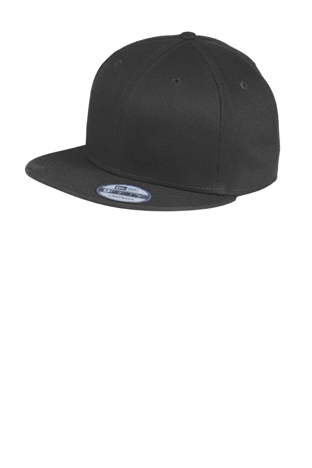New Era® - Flat Bill Snapback Cap - Black - OSFA