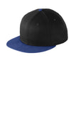 New Era® - Flat Bill Snapback Cap - Black/ Royal - OSFA