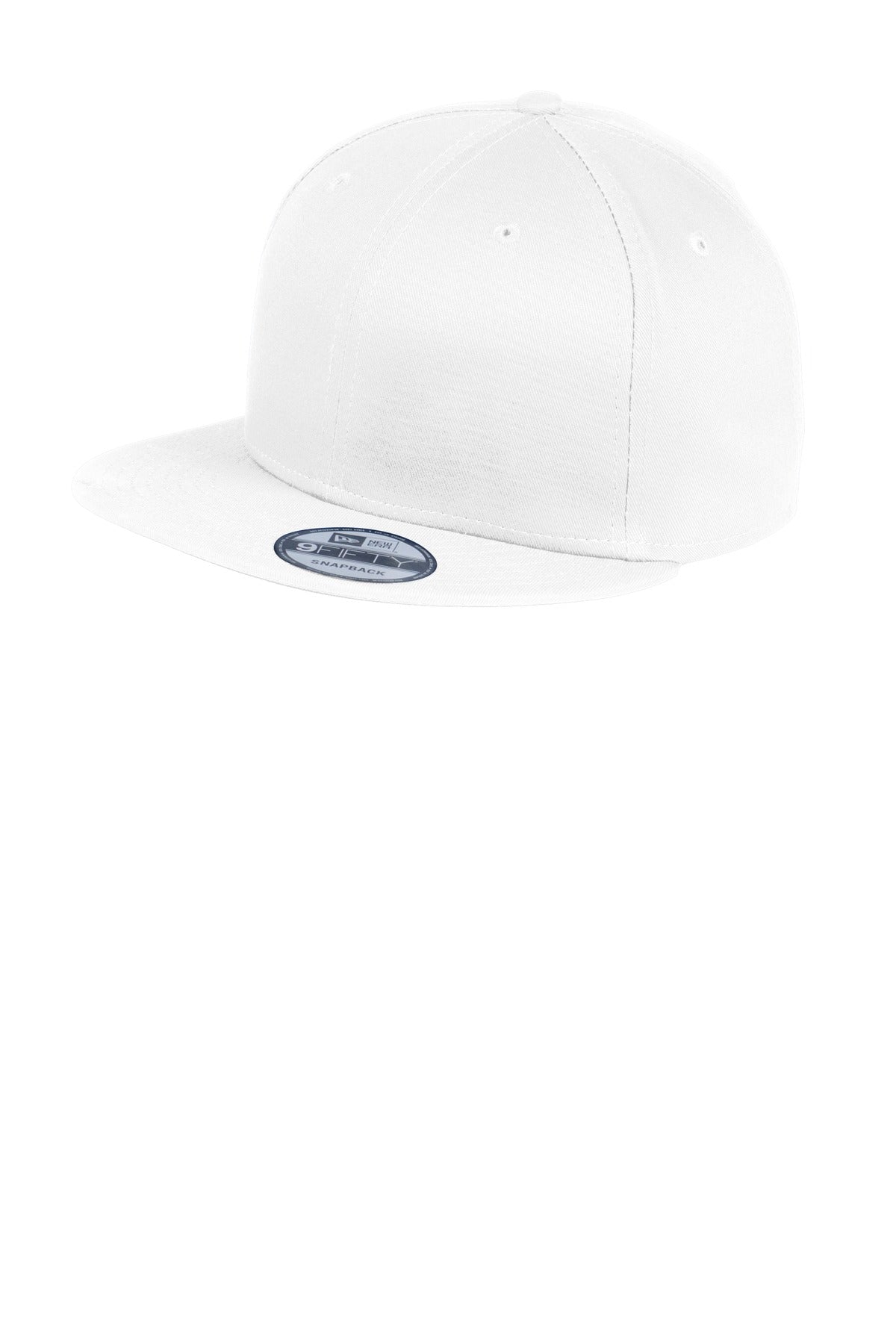 New Era® - Flat Bill Snapback Cap - White - OSFA