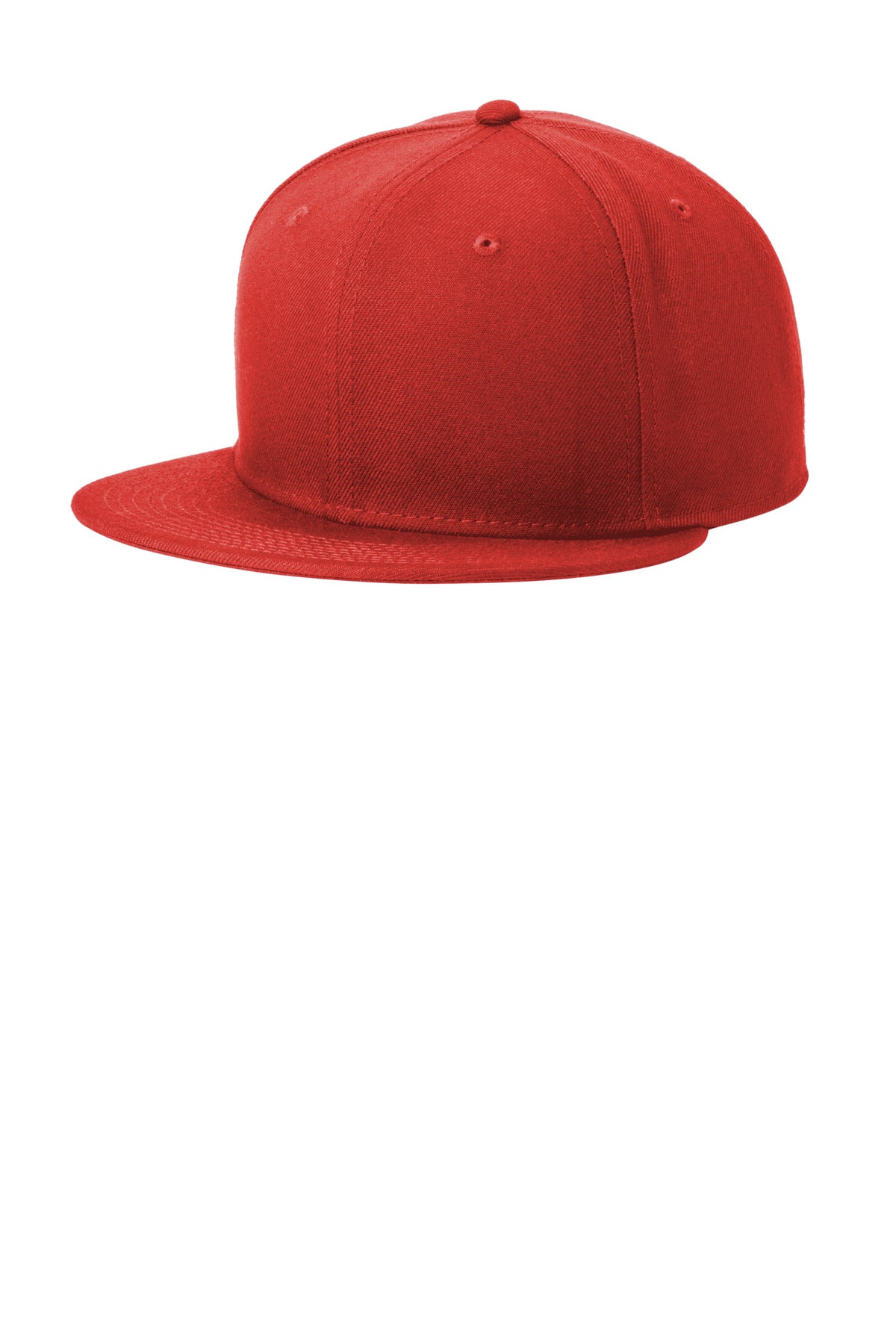 New Era® Standard Fit Flat Bill Snapback Cap - Scarlet - OSFA