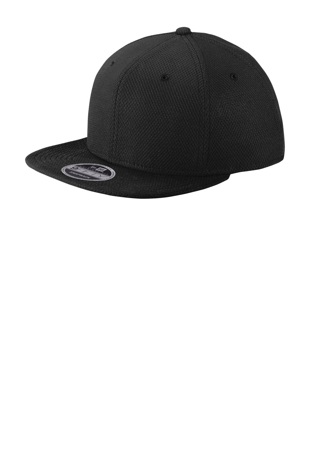 New Era ® Original Fit Diamond Era Flat Bill Snapback Cap - Black - OSFA