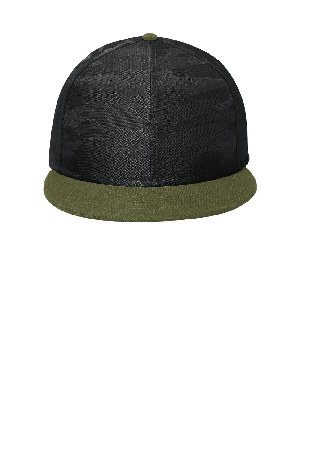 New Era ® Camo Flat Bill Snapback Cap - Army/ Black Camo - OSFA