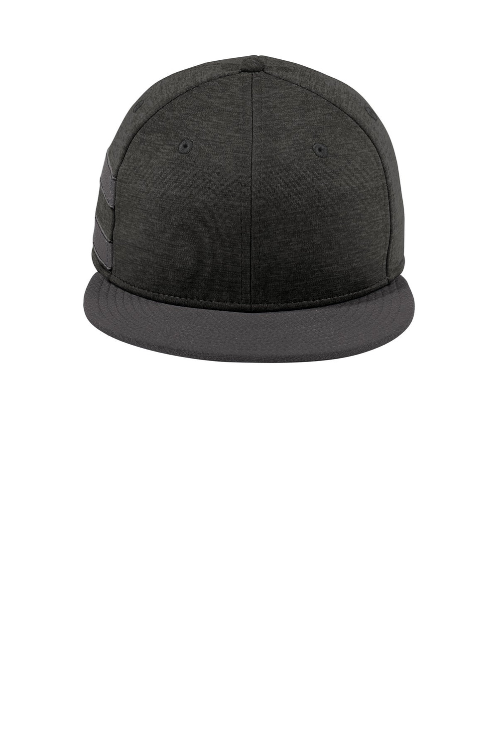New Era ® Shadow Heather Striped Flat Bill Snapback Cap - Black Shadow Heather/ Graphite - OSFA