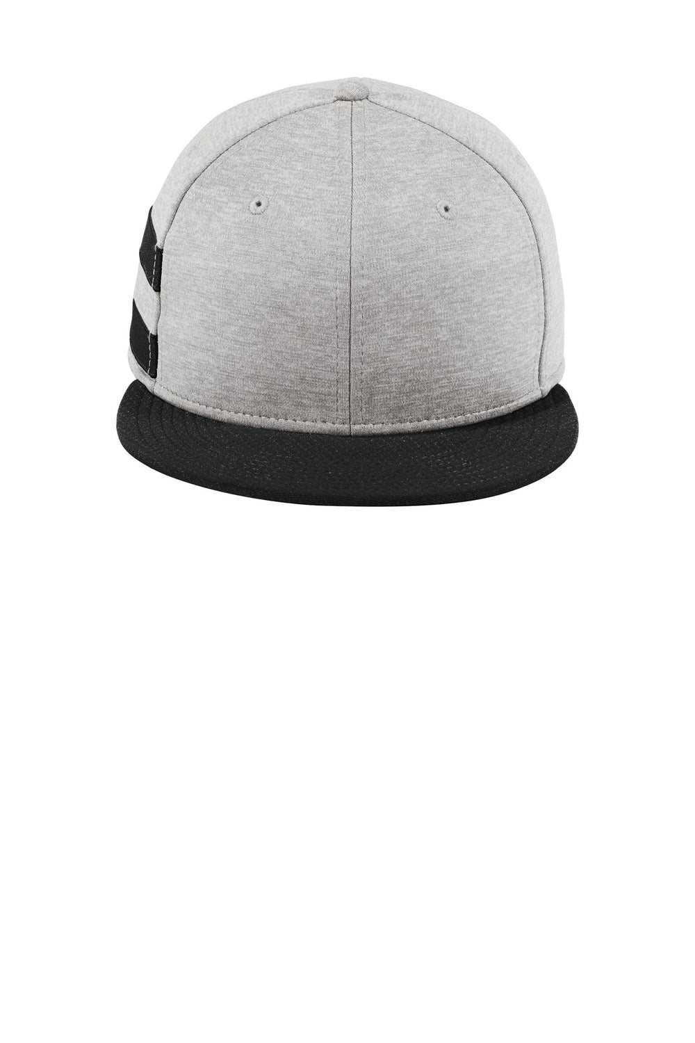 New Era ® Shadow Heather Striped Flat Bill Snapback Cap - Shadow Heather/ Black - OSFA