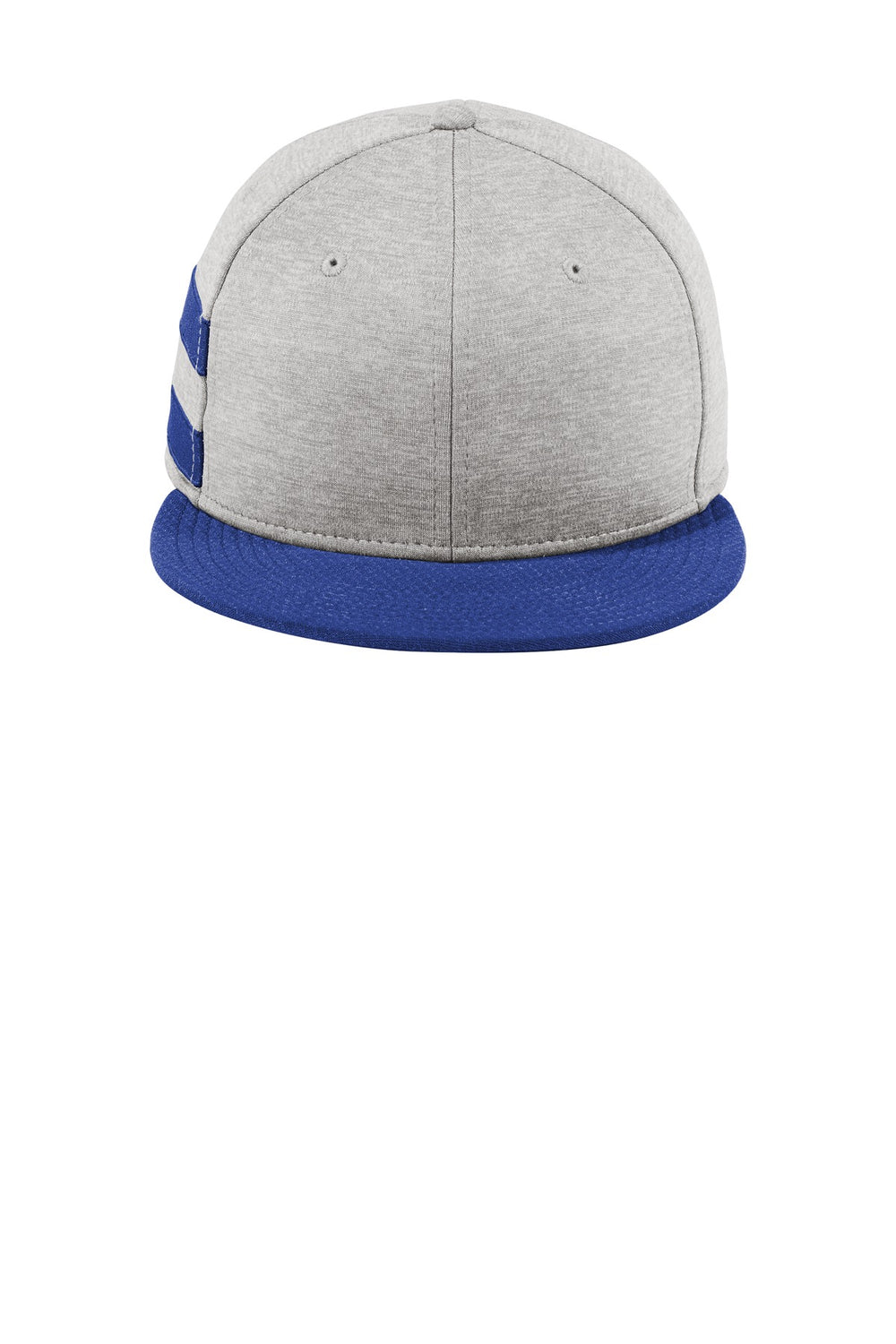New Era ® Shadow Heather Striped Flat Bill Snapback Cap - Shadow Heather/ Royal - OSFA