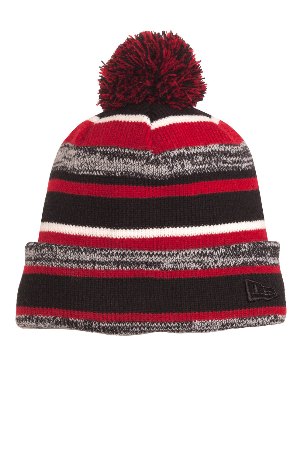 New Era® Sideline Beanie - Black/ Scarlet - OSFA