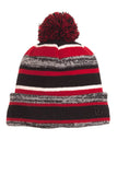 New Era® Sideline Beanie - Black/ Scarlet - OSFA