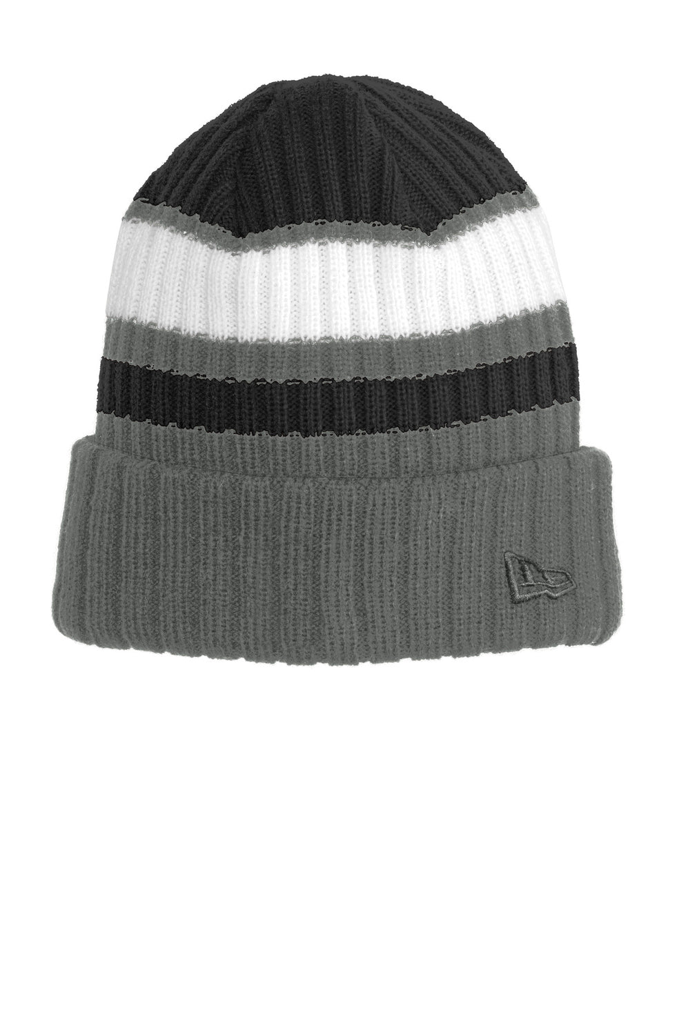 New Era® Ribbed Tailgate Beanie - Black/ Graphite - OSFA