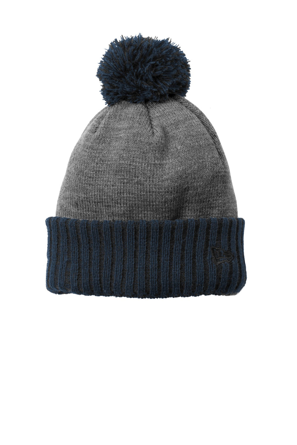 New Era ® Colorblock Cuffed Beanie - Navy/ Heather Grey - OSFA