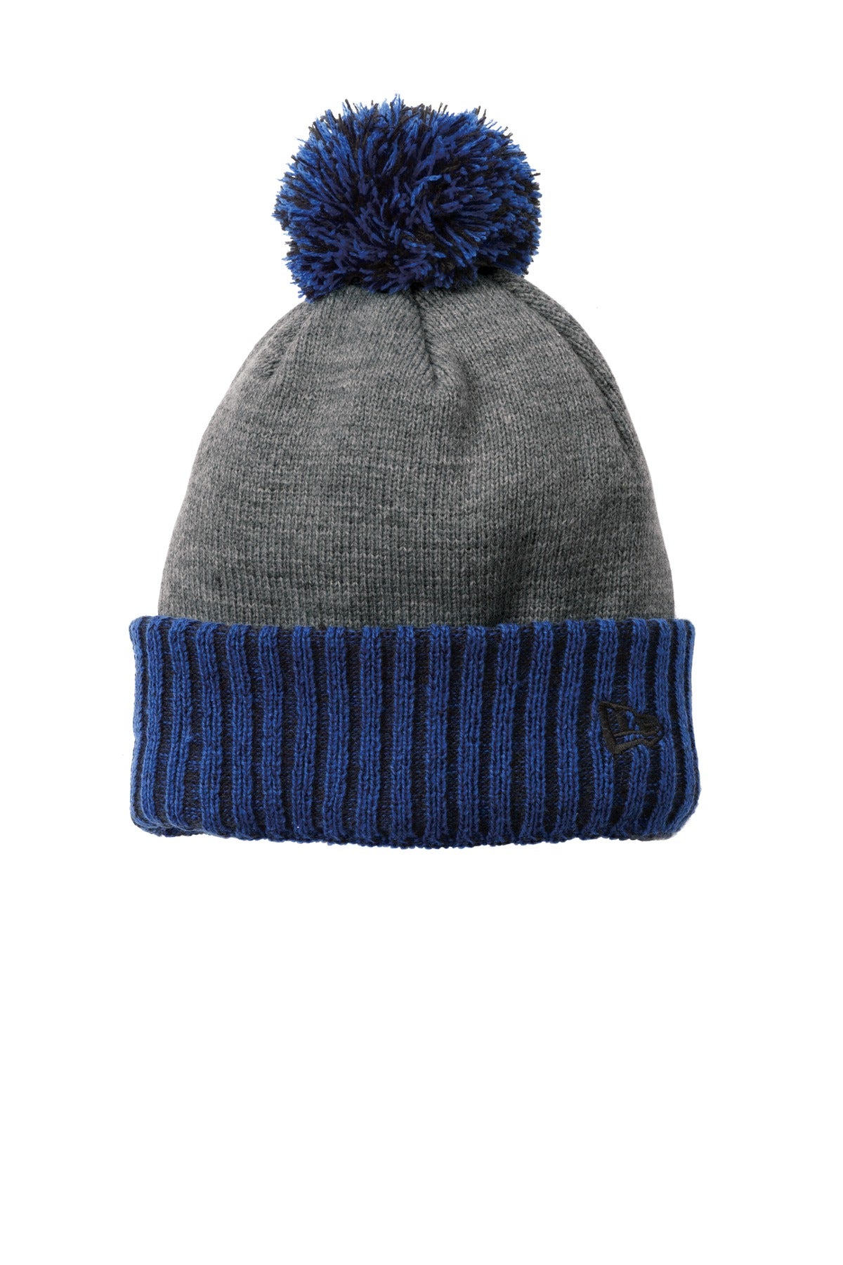 New Era ® Colorblock Cuffed Beanie - Royal/ Heather Grey - OSFA