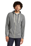 New Era ® Sueded Cotton Blend Full-Zip Hoodie - Shadow Grey Heather - XS