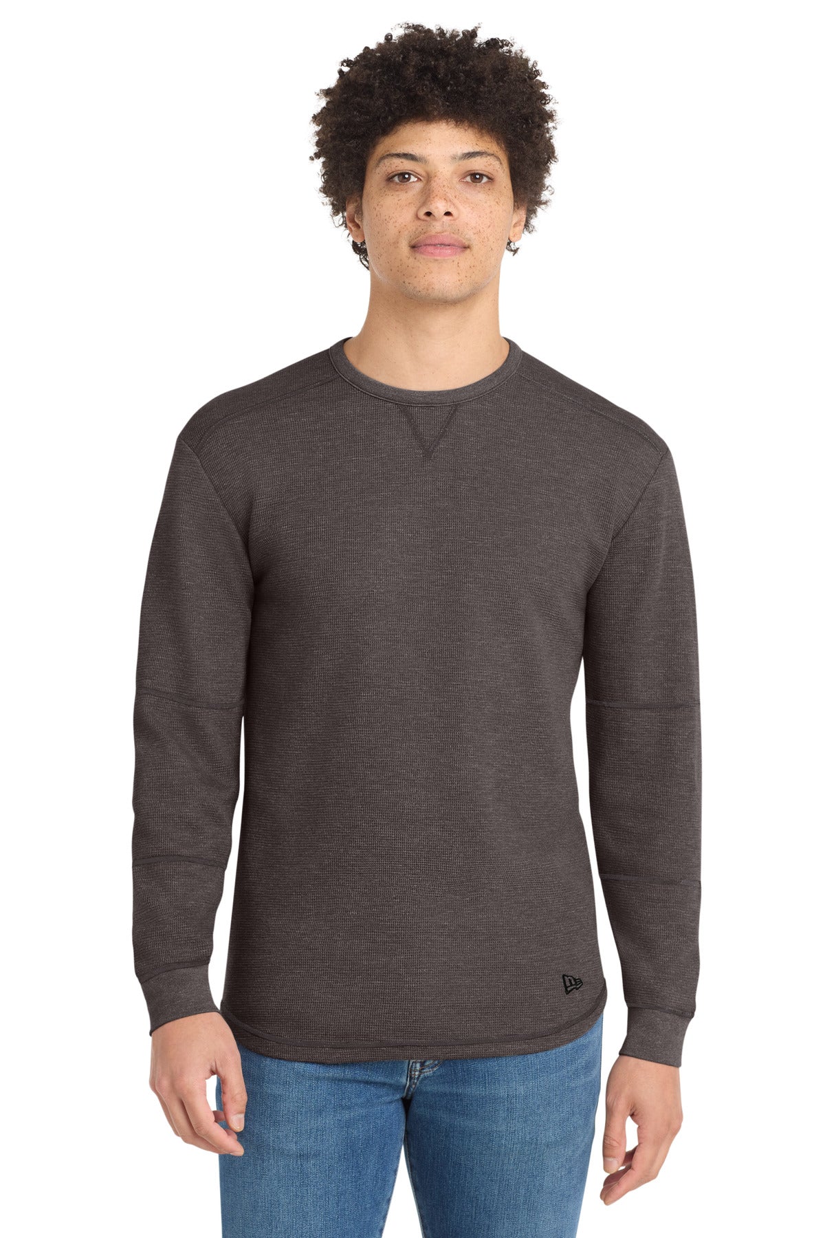 New Era® Thermal Long Sleeve - Black Heather - XS