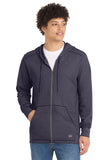 New Era® Thermal Full-Zip Hoodie - True Navy Heather - XS
