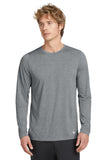 New Era ® Series Performance Long Sleeve Crew Tee - Rainstorm Grey - XS