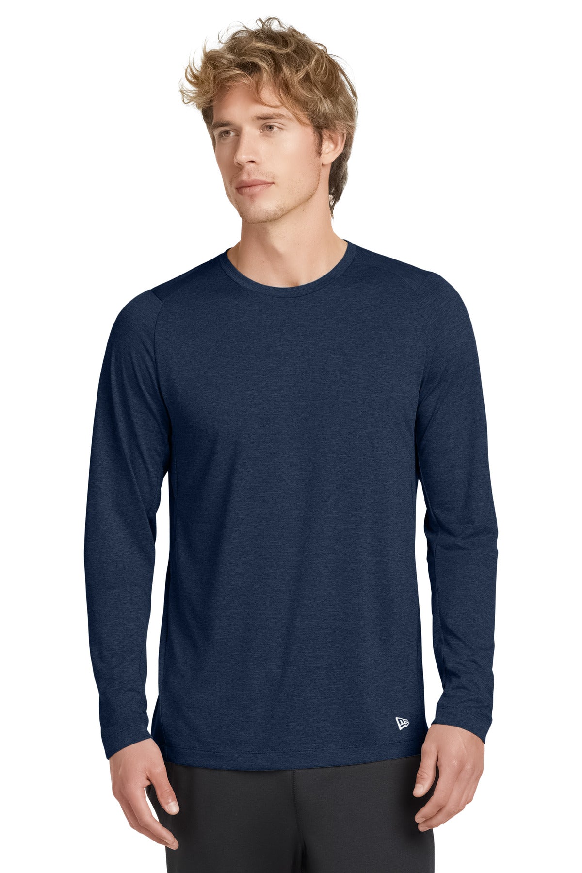 New Era ® Series Performance Long Sleeve Crew Tee - True Navy - XS