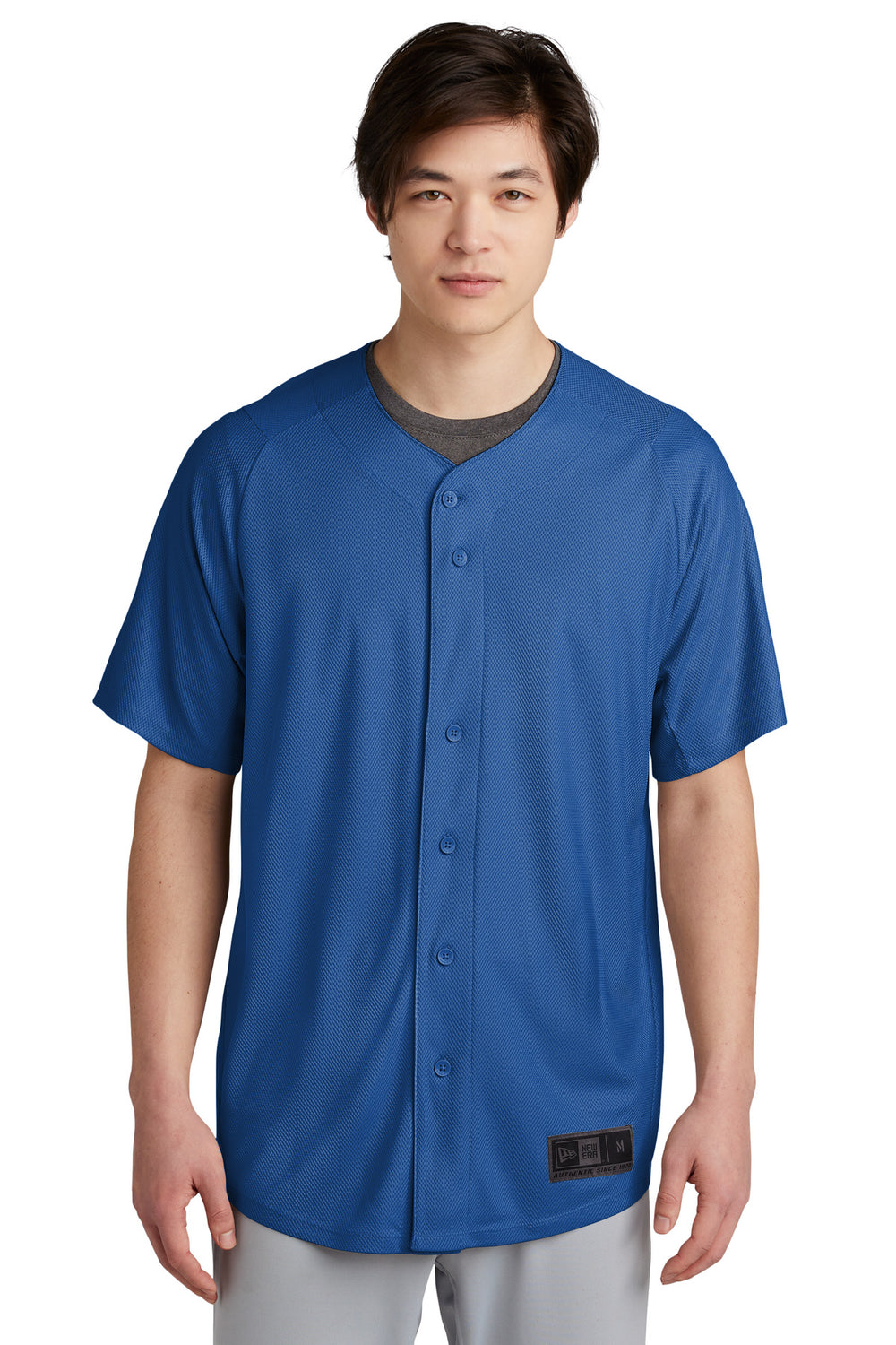 New Era ® Diamond Era Full-Button Jersey - Royal - XS
