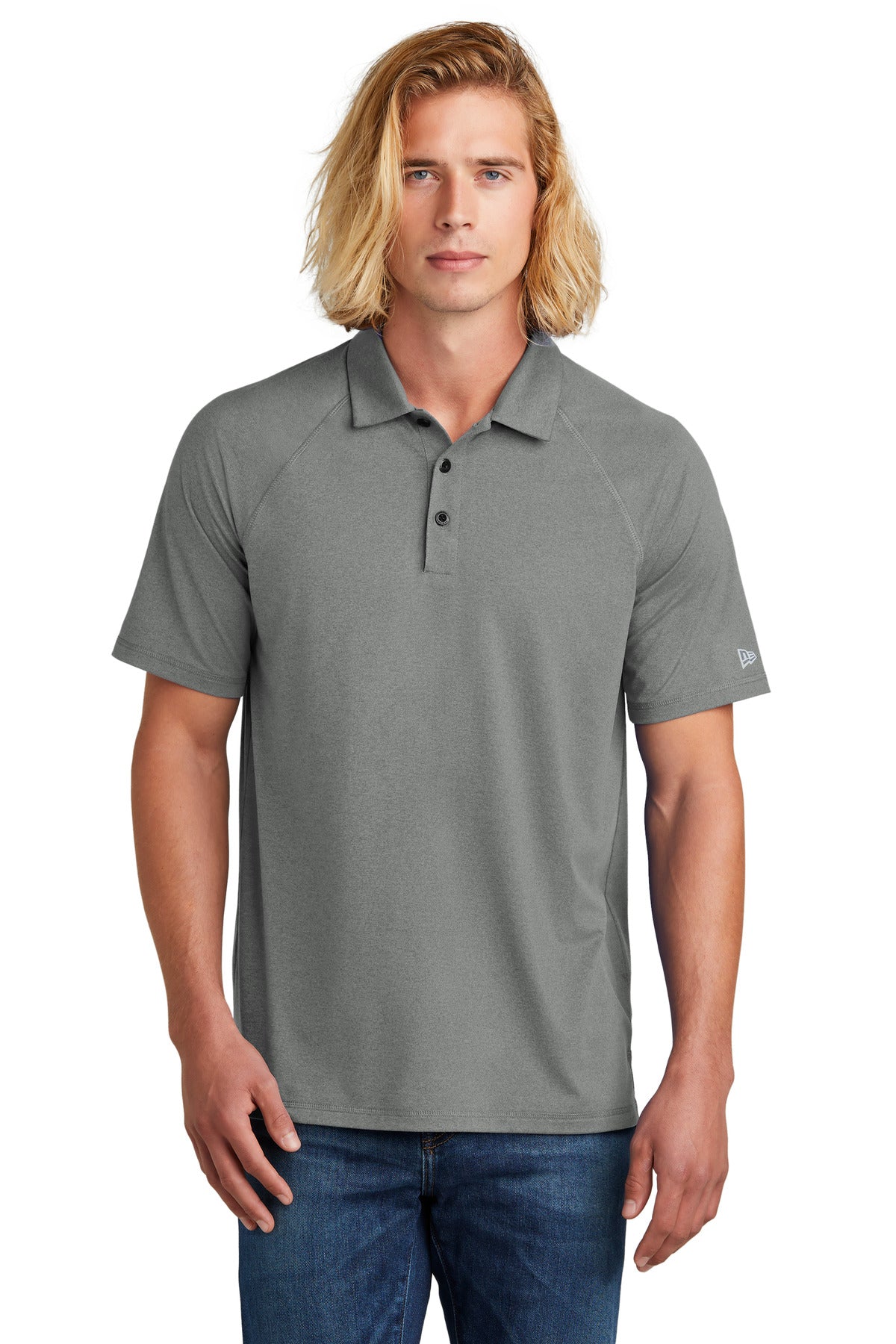 New Era® Power Polo - Shadow Grey Heather - 2XL