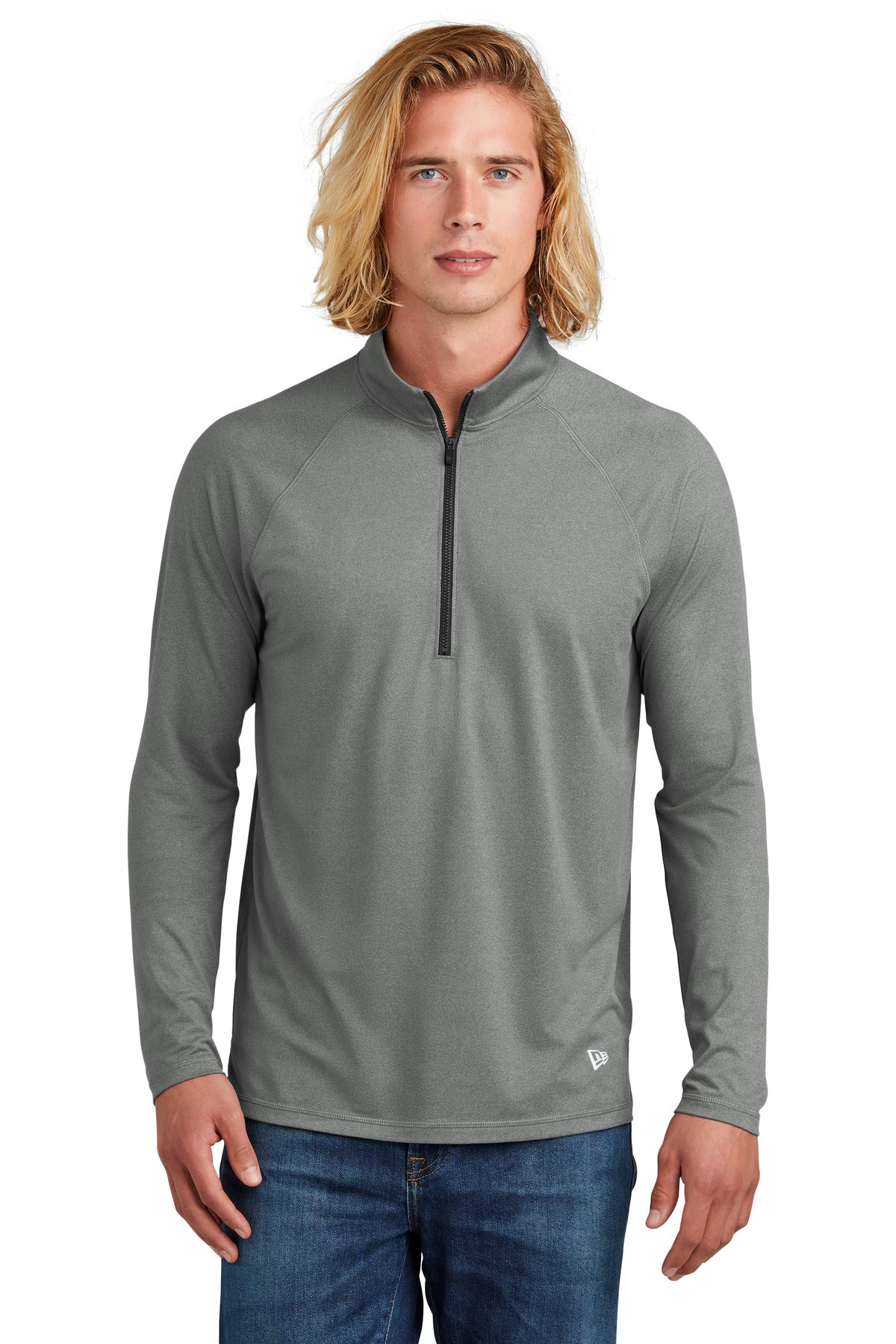 New Era® Power 1/2-Zip - Shadow Grey Heather - 2XL