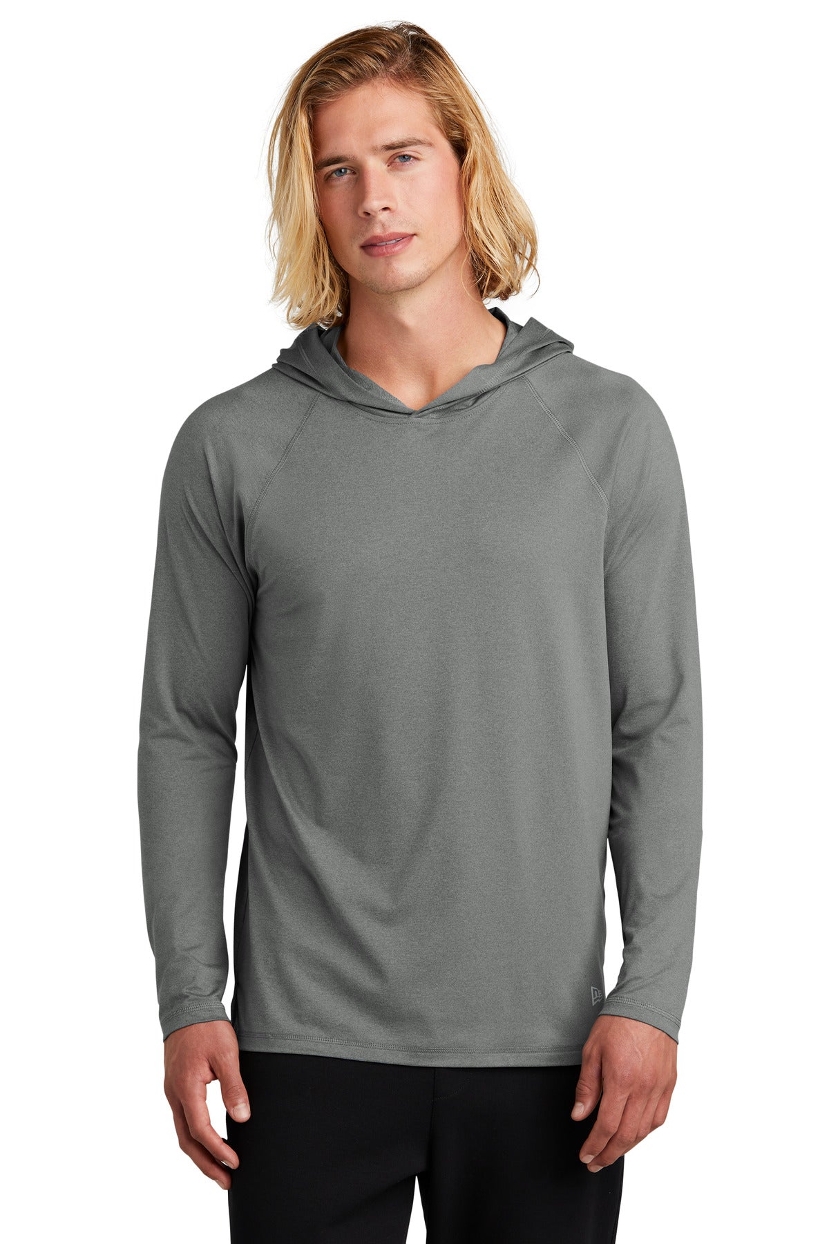 New Era® Power Long Sleeve Hoodie - Shadow Grey Heather - 2XL