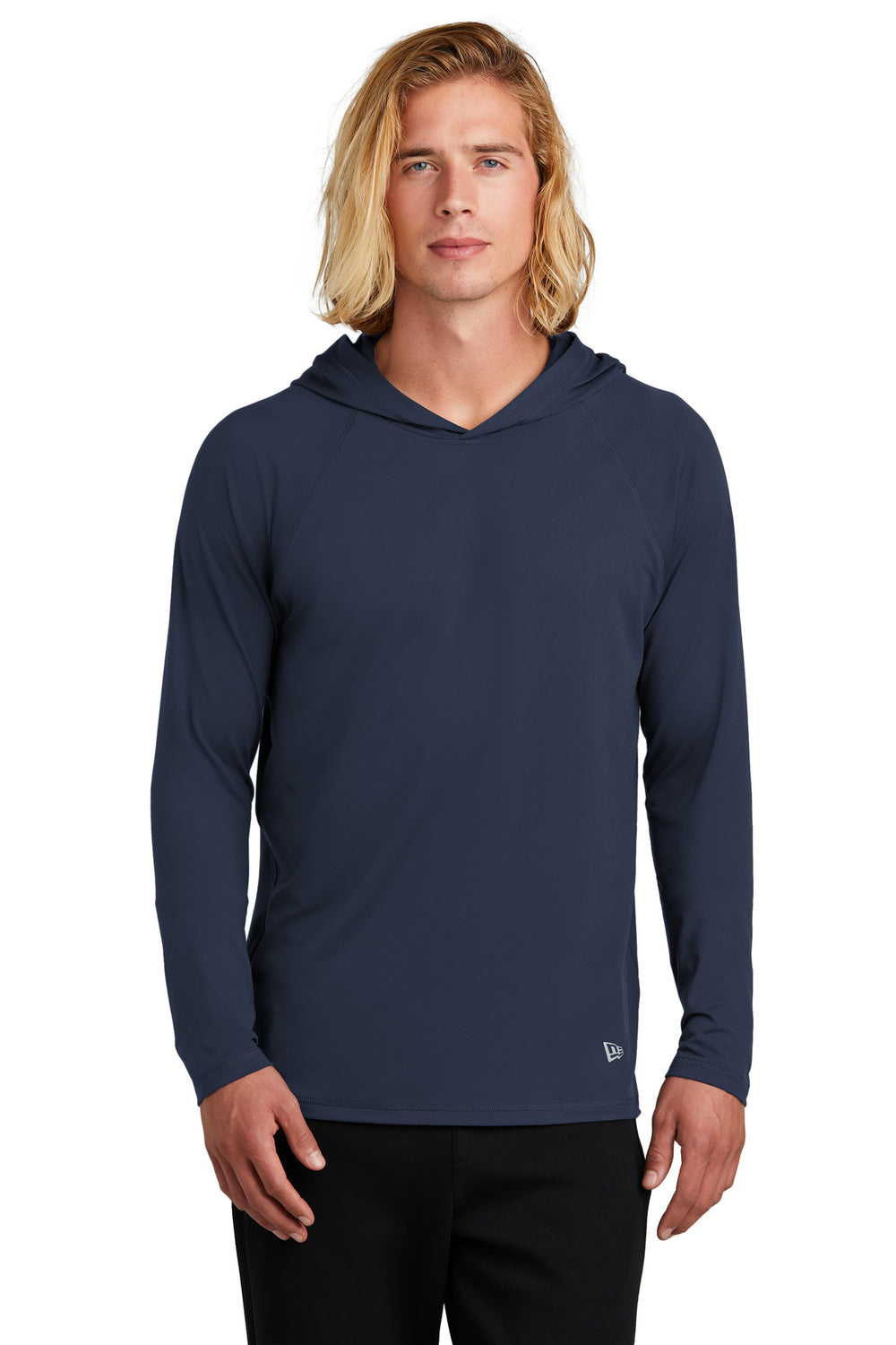 New Era® Power Long Sleeve Hoodie - True Navy - XS