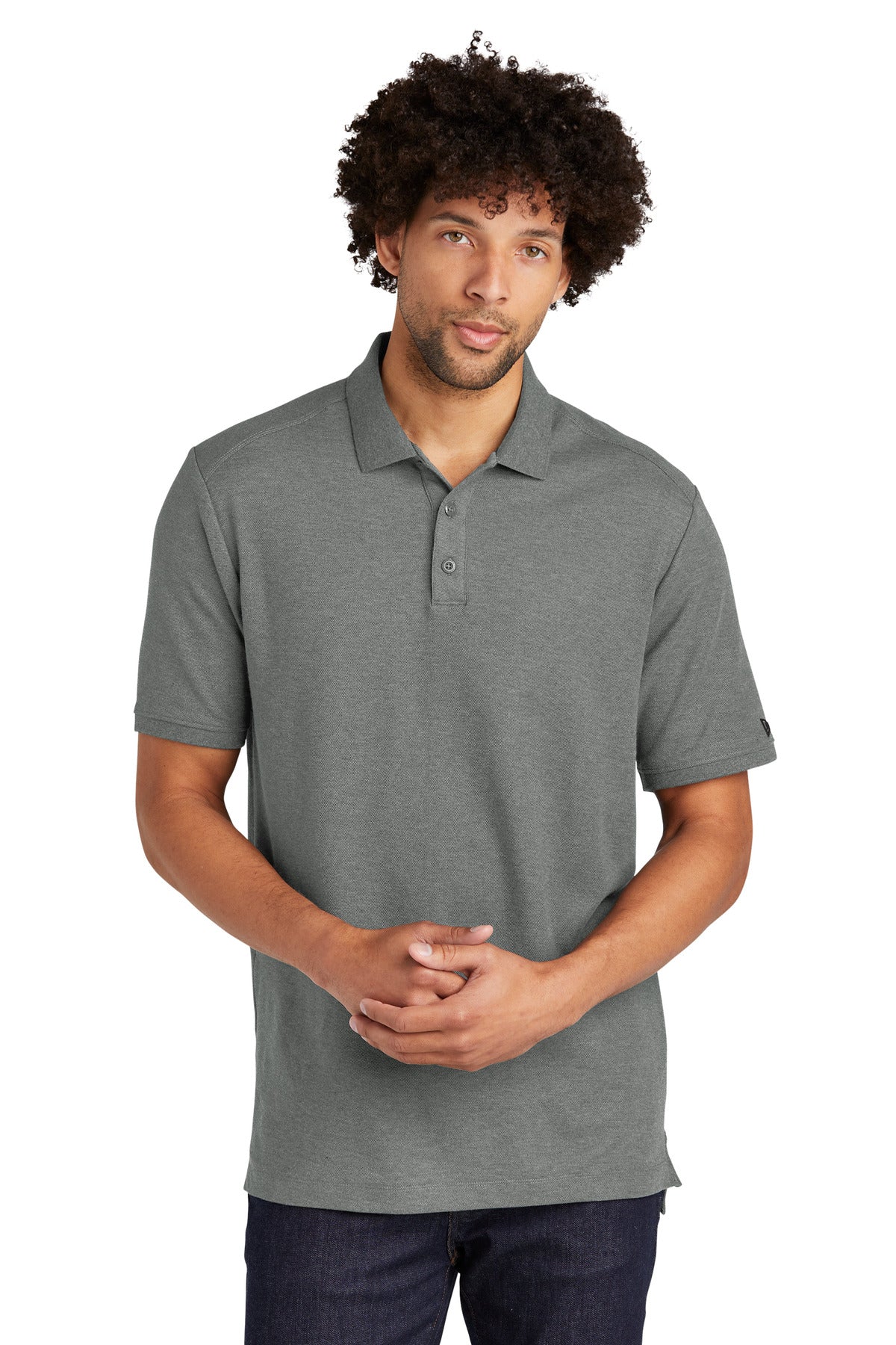 New Era ® Venue Home Plate Polo - Graphite Heather - XS